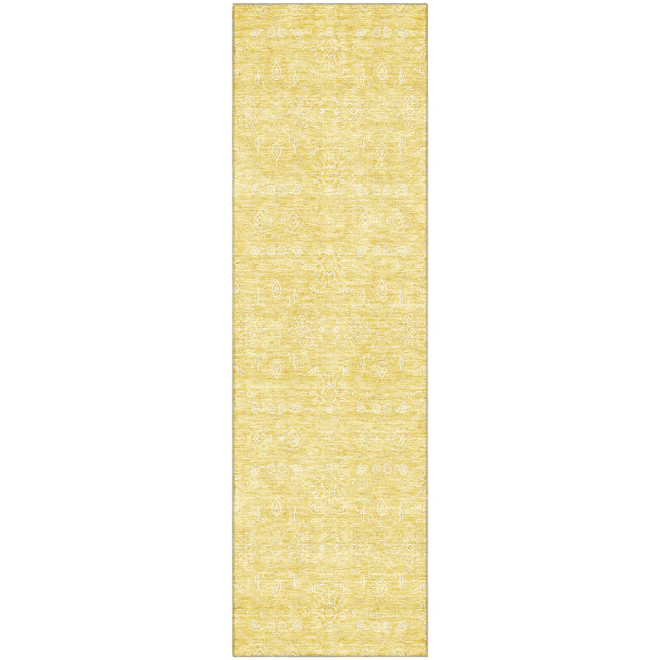 Marrakech Machine Washable Transitional Honey Gold Rug 2'3" x 7'6" #shape_Runner