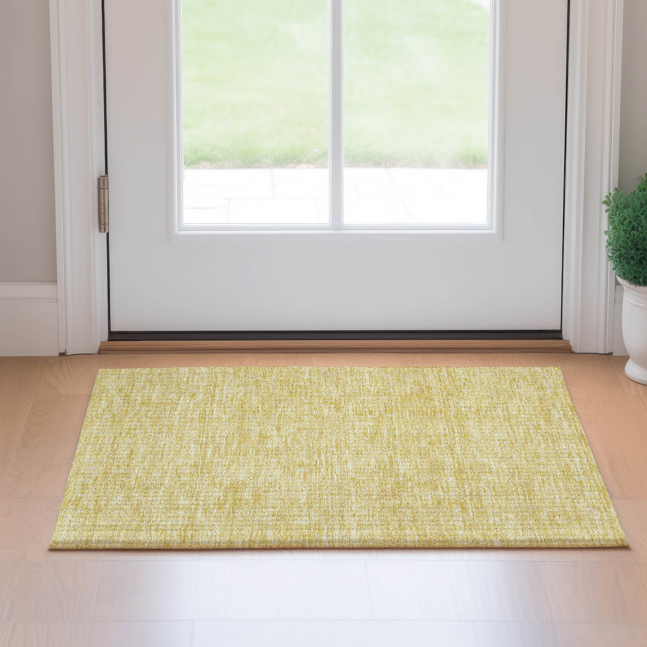 Marrakech Machine Washable Transitional Honey Gold Rug 1'8" x 2'6" #shape_Rectangle