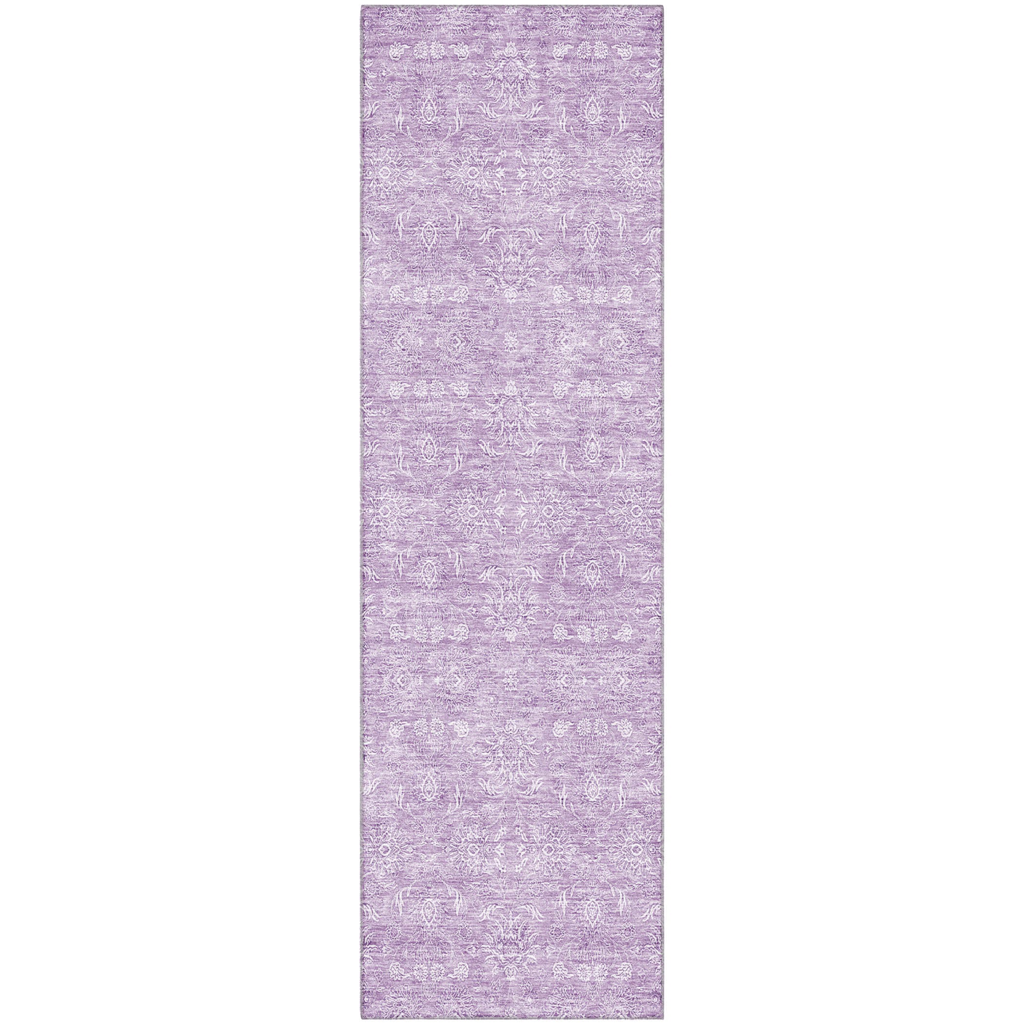Marrakech Machine Washable Transitional Lavender Purple Rug 2'3" x 7'6" #shape_Runner