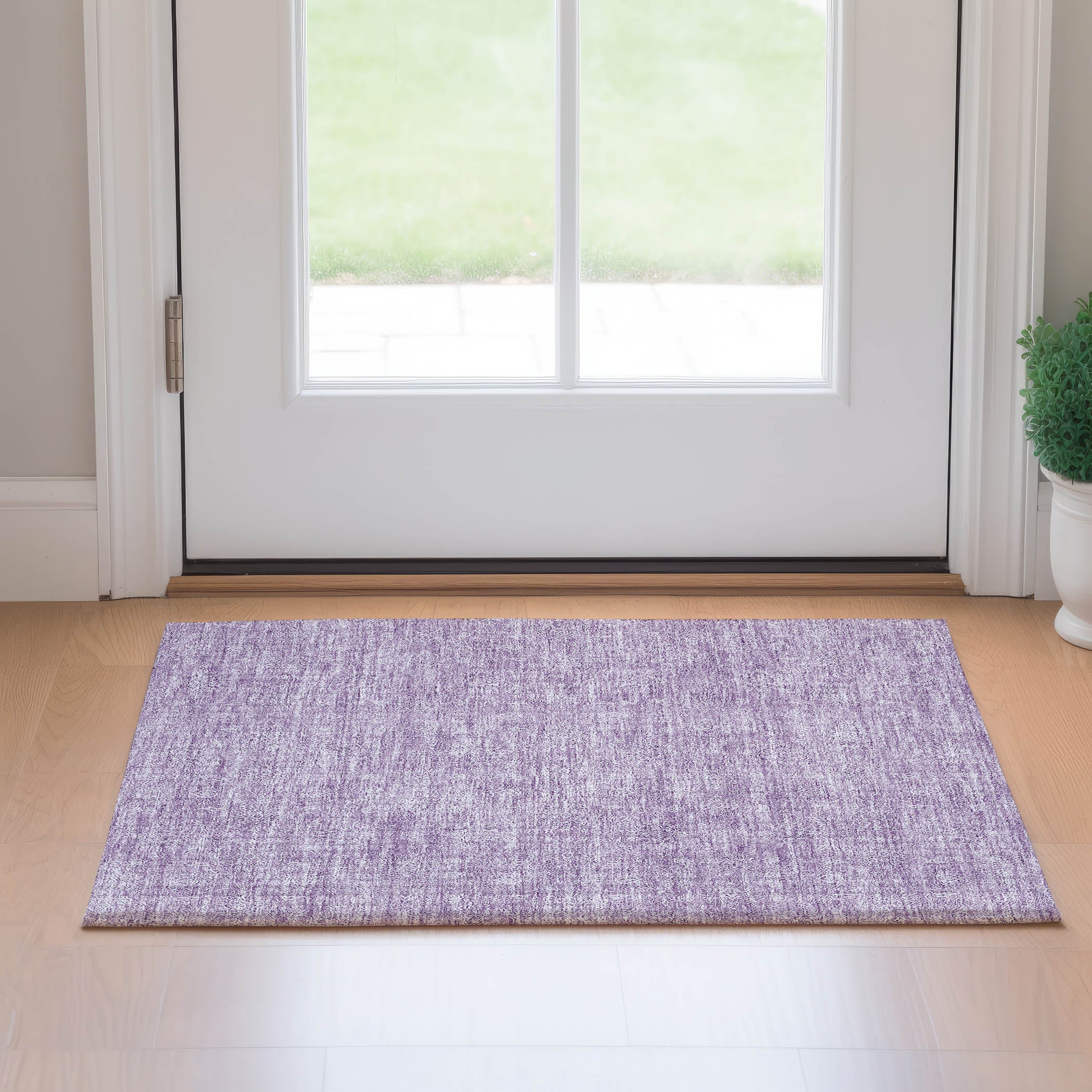 Marrakech Machine Washable Transitional Lavender Purple Rug 1'8" x 2'6" #shape_Rectangle