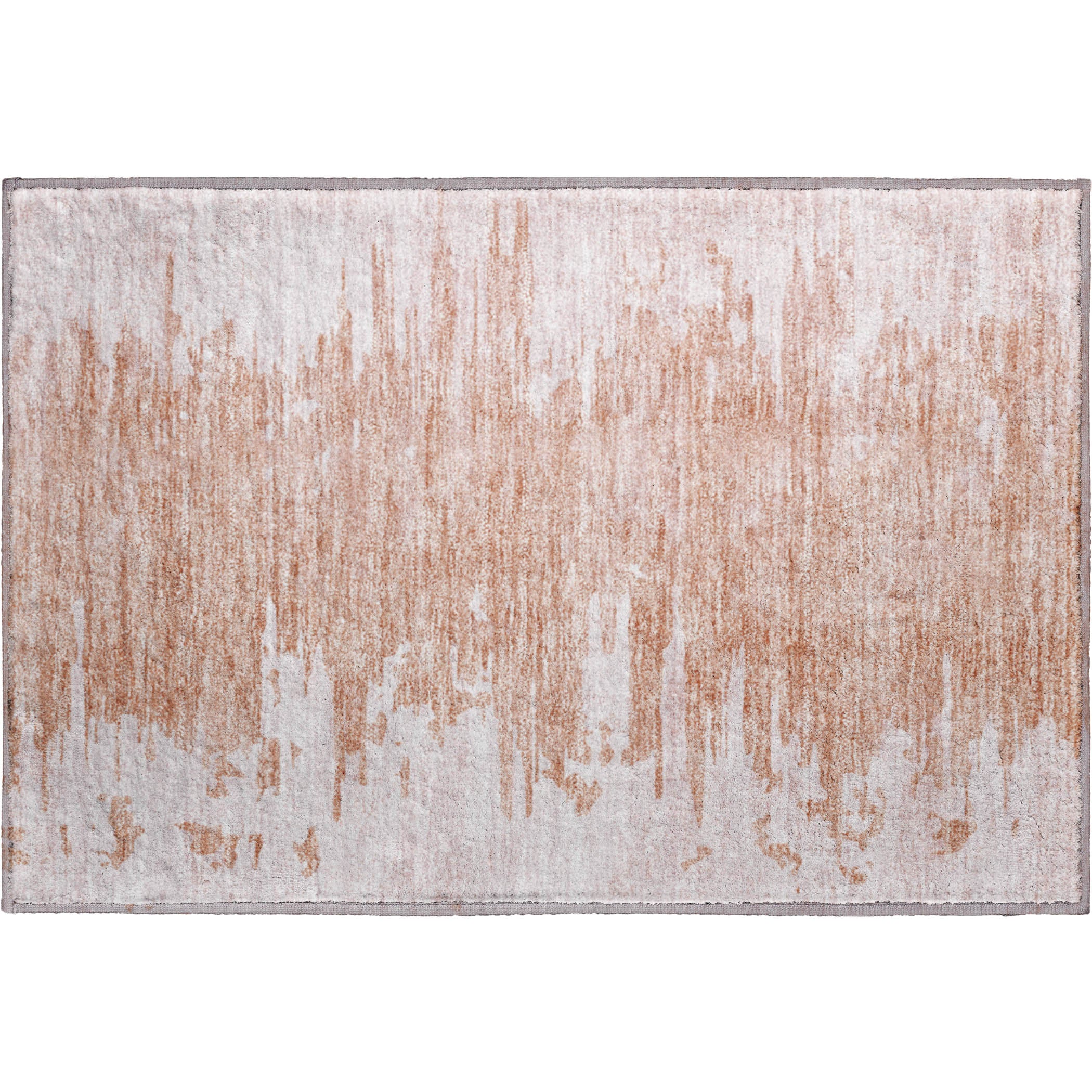 Kyoto Machine Washable Transitional Terracotta Orange Rug 1'8" x 2'6" #shape_Rectangle