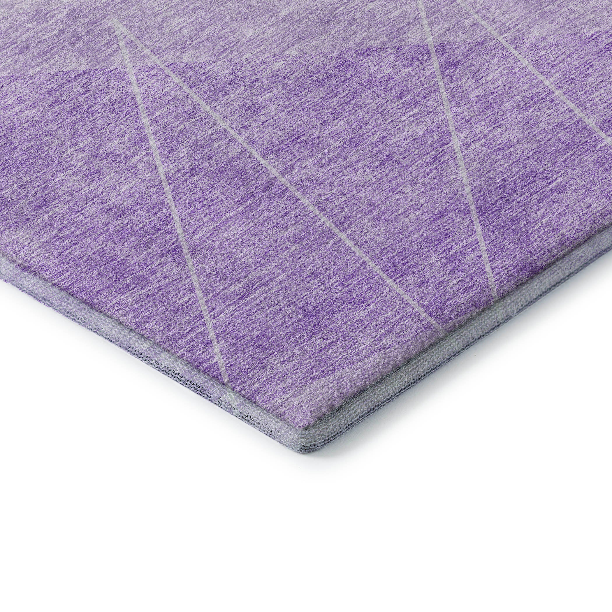 Dublin Machine Washable Transitional Lavender Purple Rug 1'8" x 2'6" #shape_Rectangle