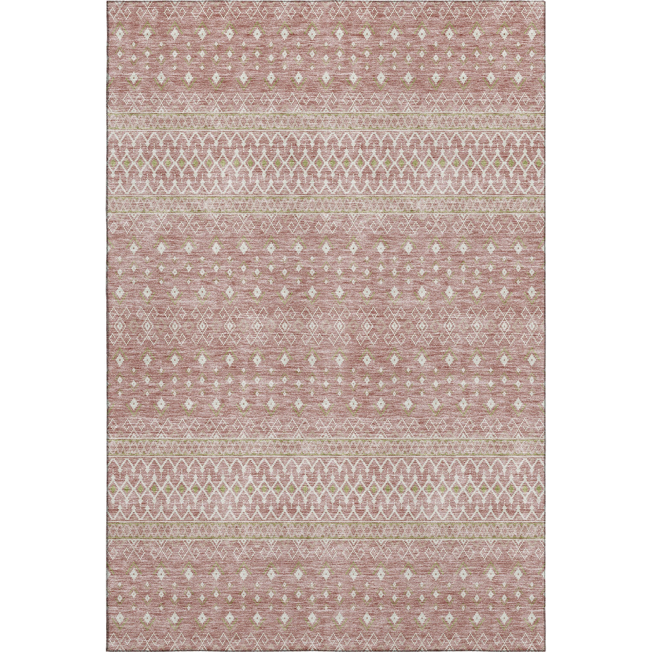 Oaxaca Machine Washable Transitional Blush Pink Rug 2'6" x 3'10" #shape_Rectangle