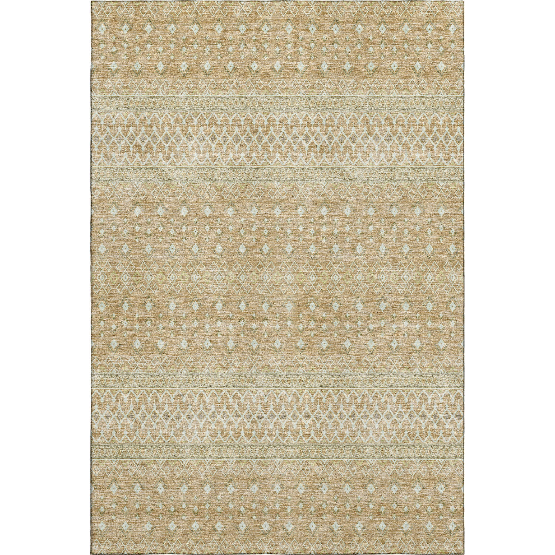 Oaxaca Machine Washable Transitional Copper Orange Rug 2'6" x 3'10" #shape_Rectangle