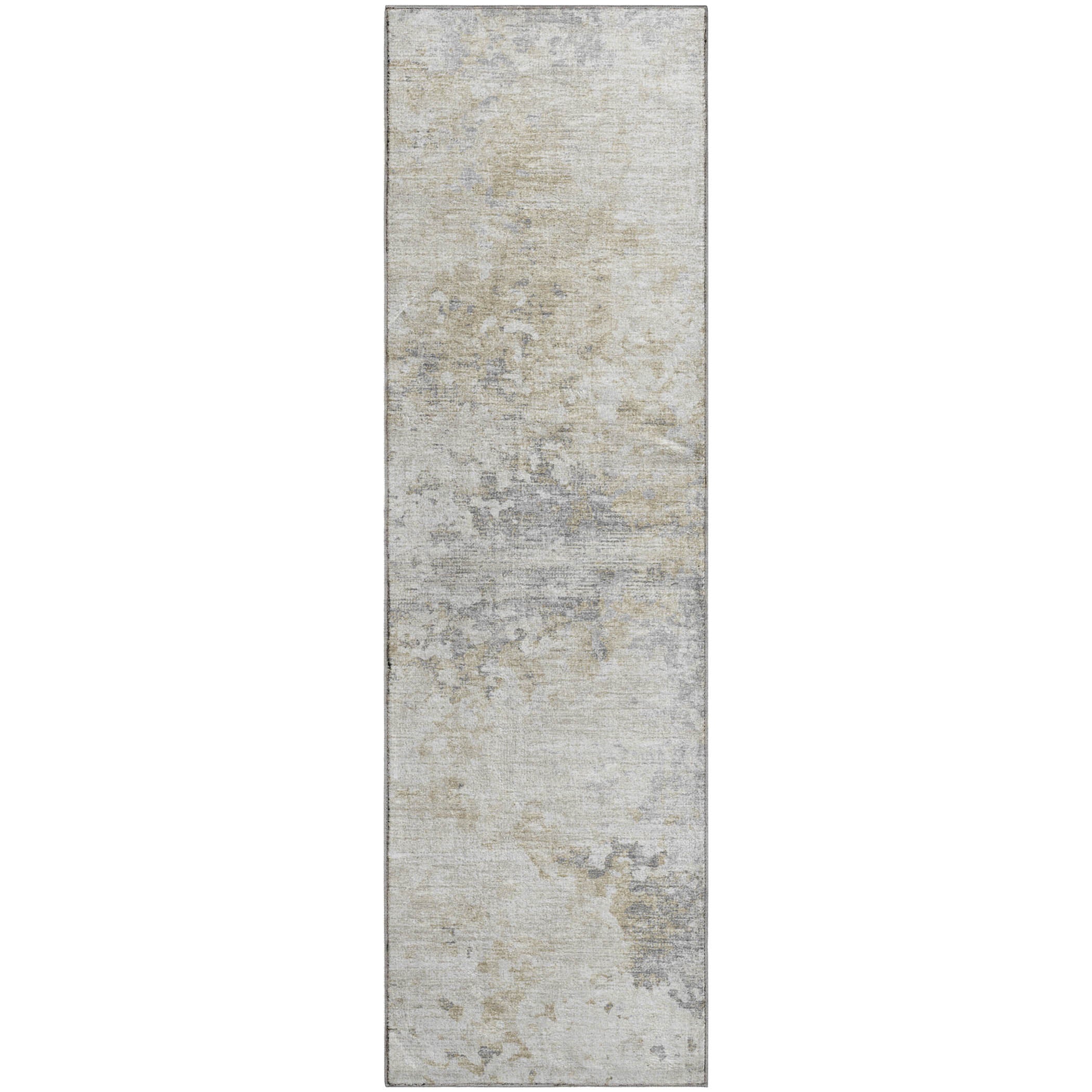Mdina Machine Washable Transitional Ivory Rug 2'3" x 7'6" #shape_Runner