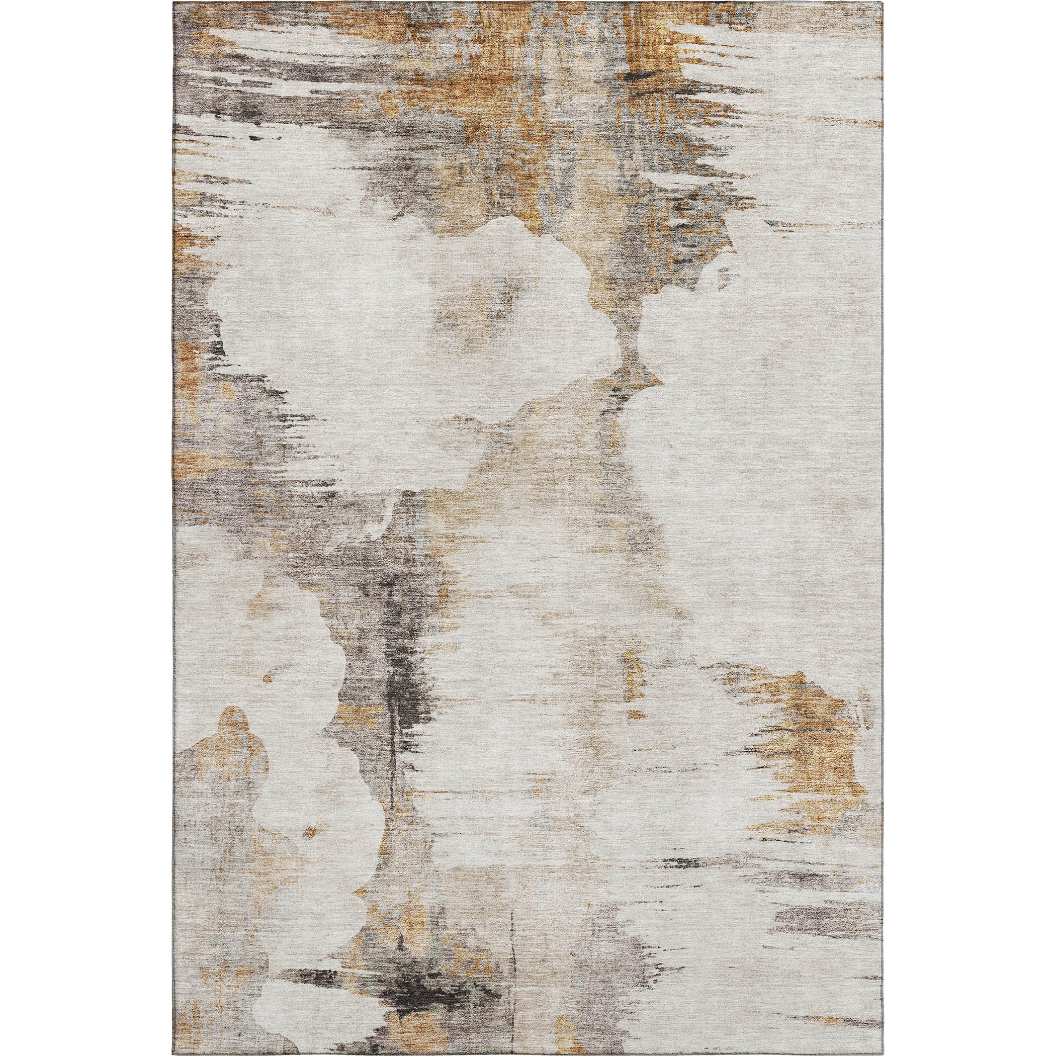 Sintra Machine Washable Transitional Beige Brown Rug 2'6" x 3'10" #shape_Rectangle