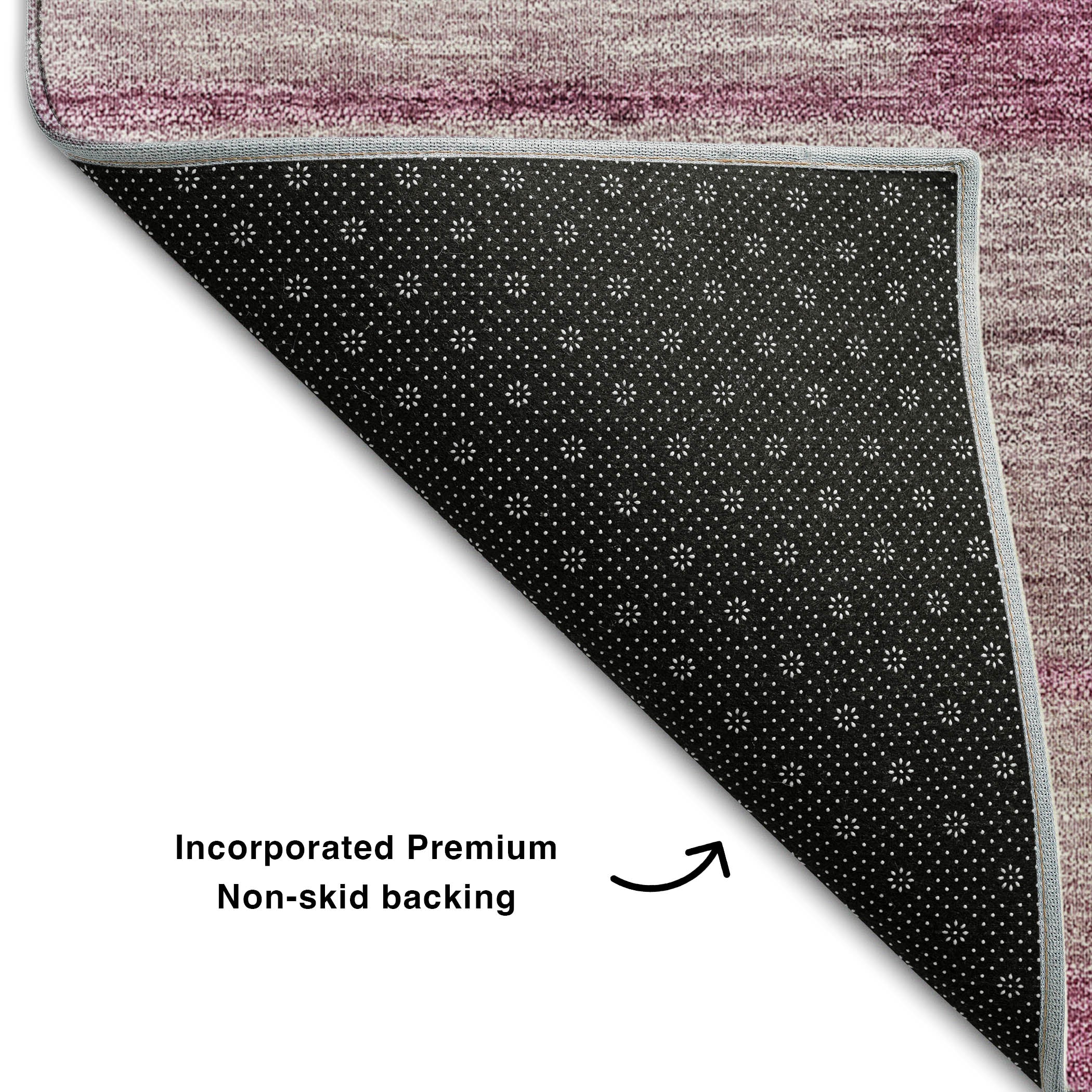 Split Machine Washable Transitional Plum Purple Rug 1'8" x 2'6" #shape_Rectangle