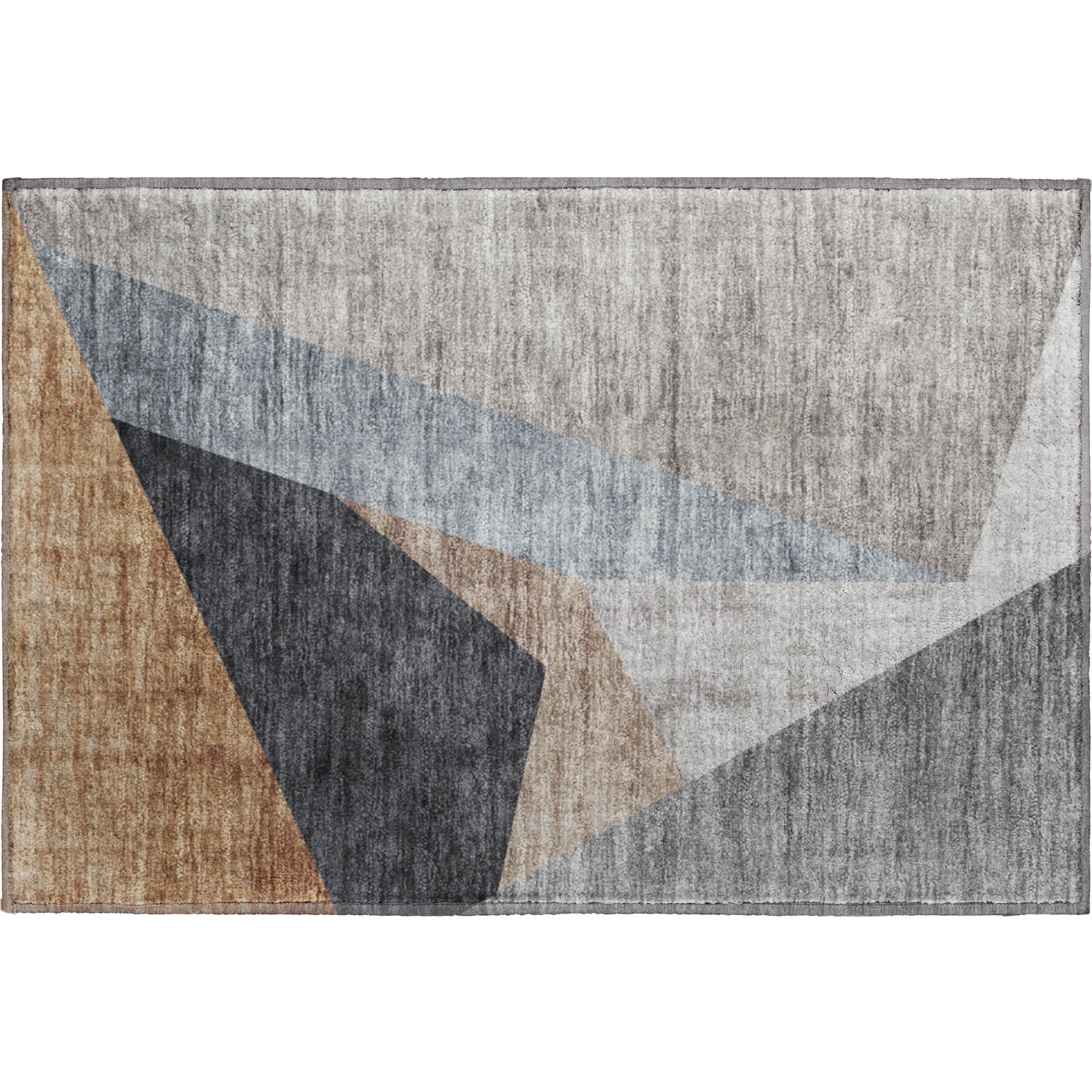 Sarajevo Machine Washable Transitional Taupe Brown Rug 1'8" x 2'6" #shape_Rectangle