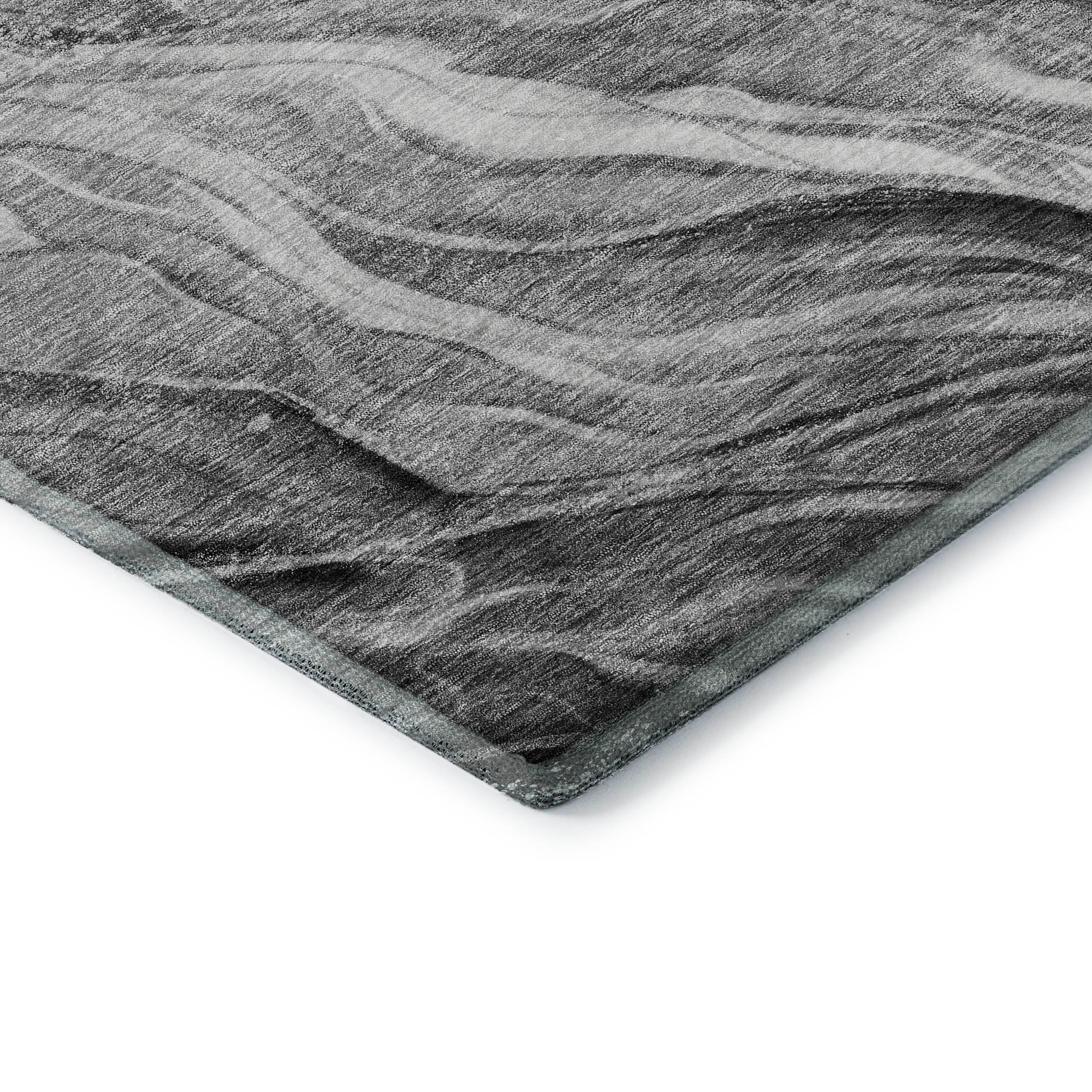 Dublin Machine Washable Transitional Gray Rug 1'8" x 2'6" #shape_Rectangle