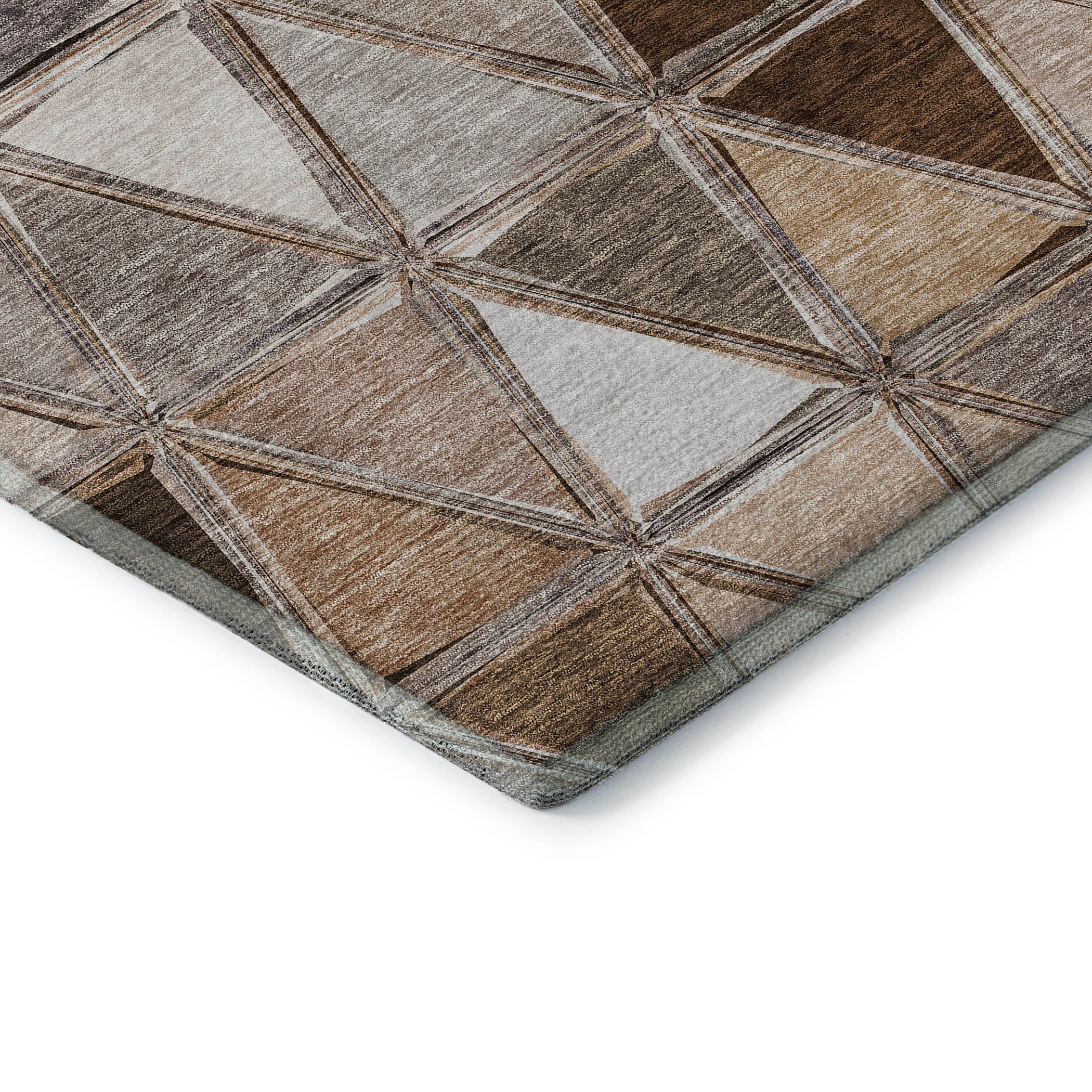 Lucerne Machine Washable Transitional Brown Rug 1'8" x 2'6" #shape_Rectangle