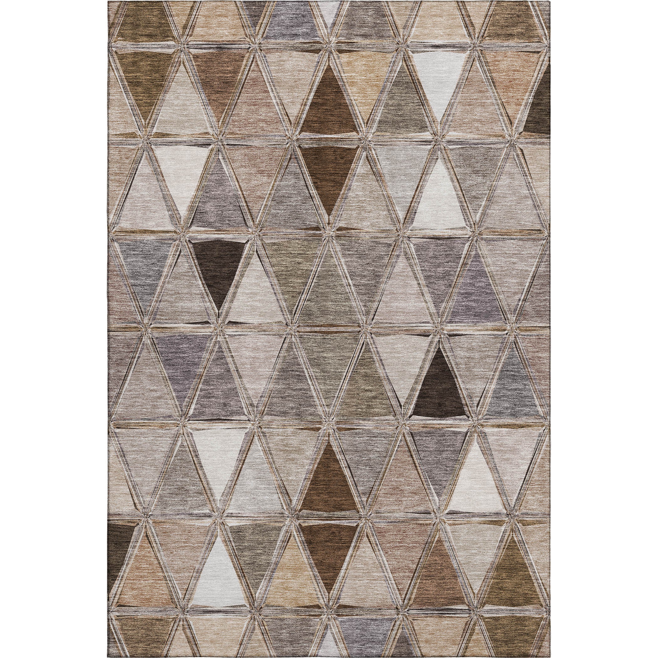 Lucerne Machine Washable Transitional Brown Rug 2'6" x 3'10" #shape_Rectangle