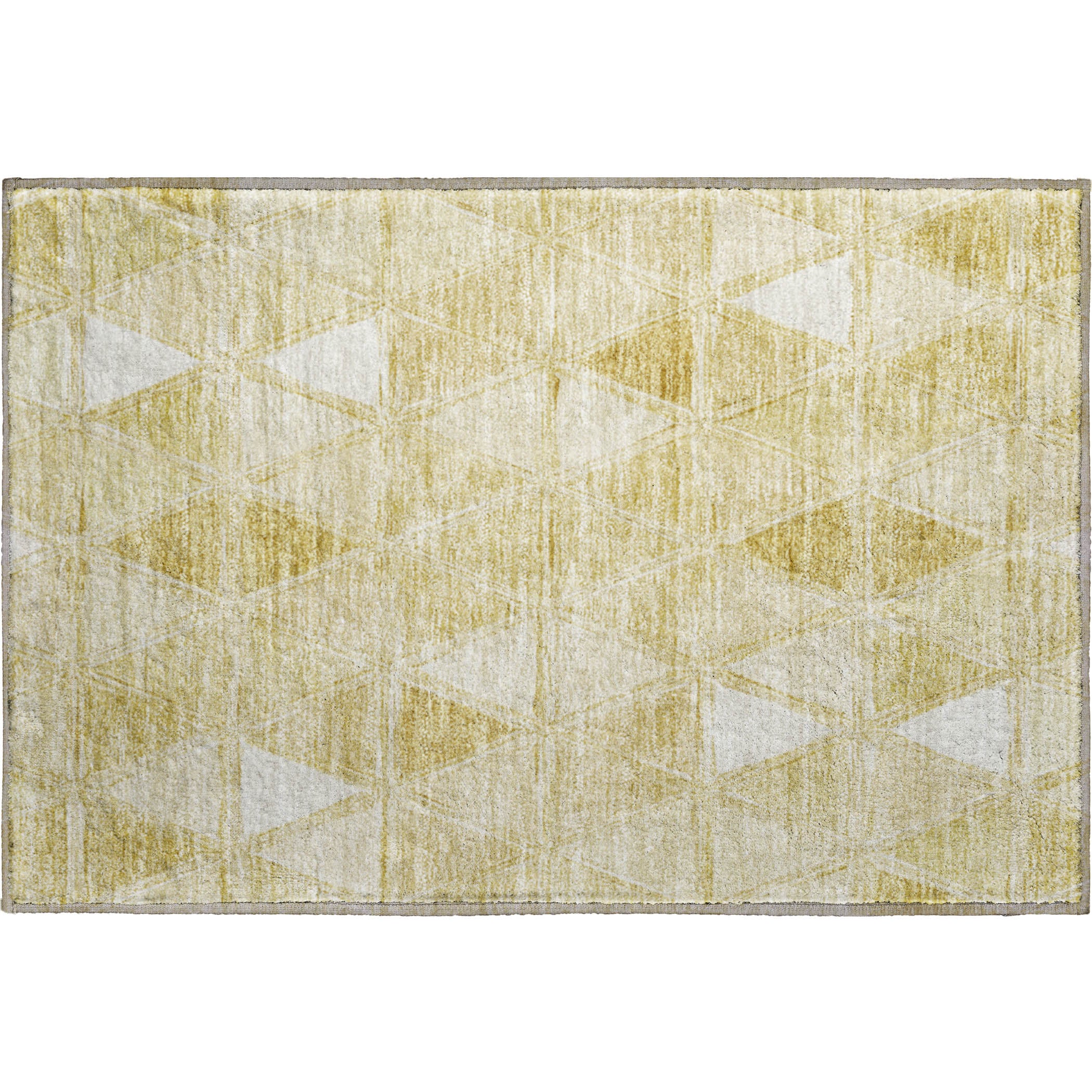 Lucerne Machine Washable Transitional Gold Rug 1'8" x 2'6" #shape_Rectangle