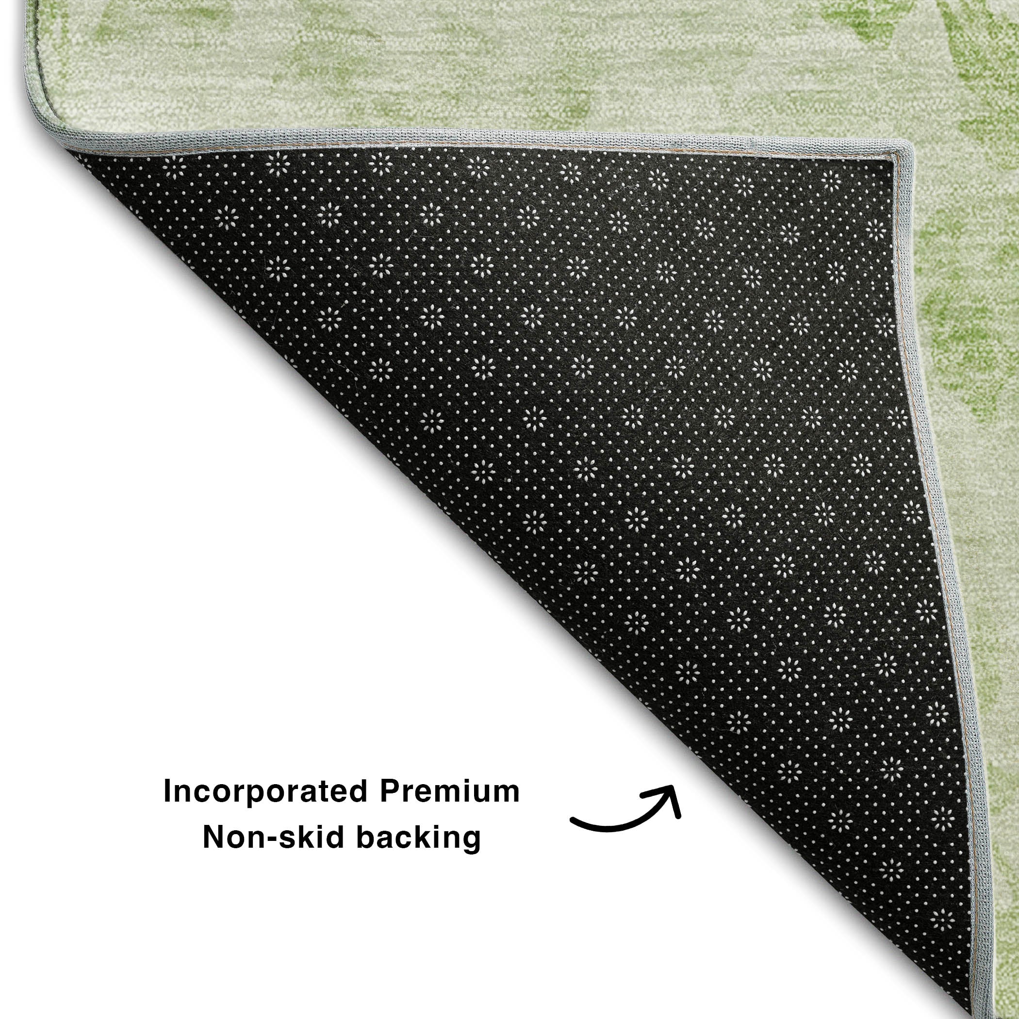 Chiang Mai Machine Washable Transitional Aloe Green Rug 1'8" x 2'6" #shape_Rectangle
