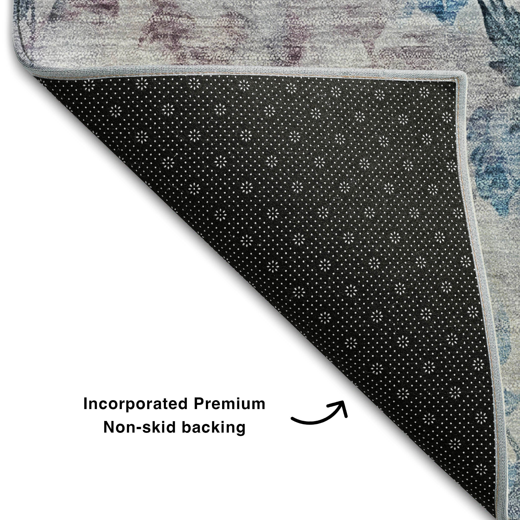 Chiang Mai Machine Washable Transitional Blue Rug 1'8" x 2'6" #shape_Rectangle