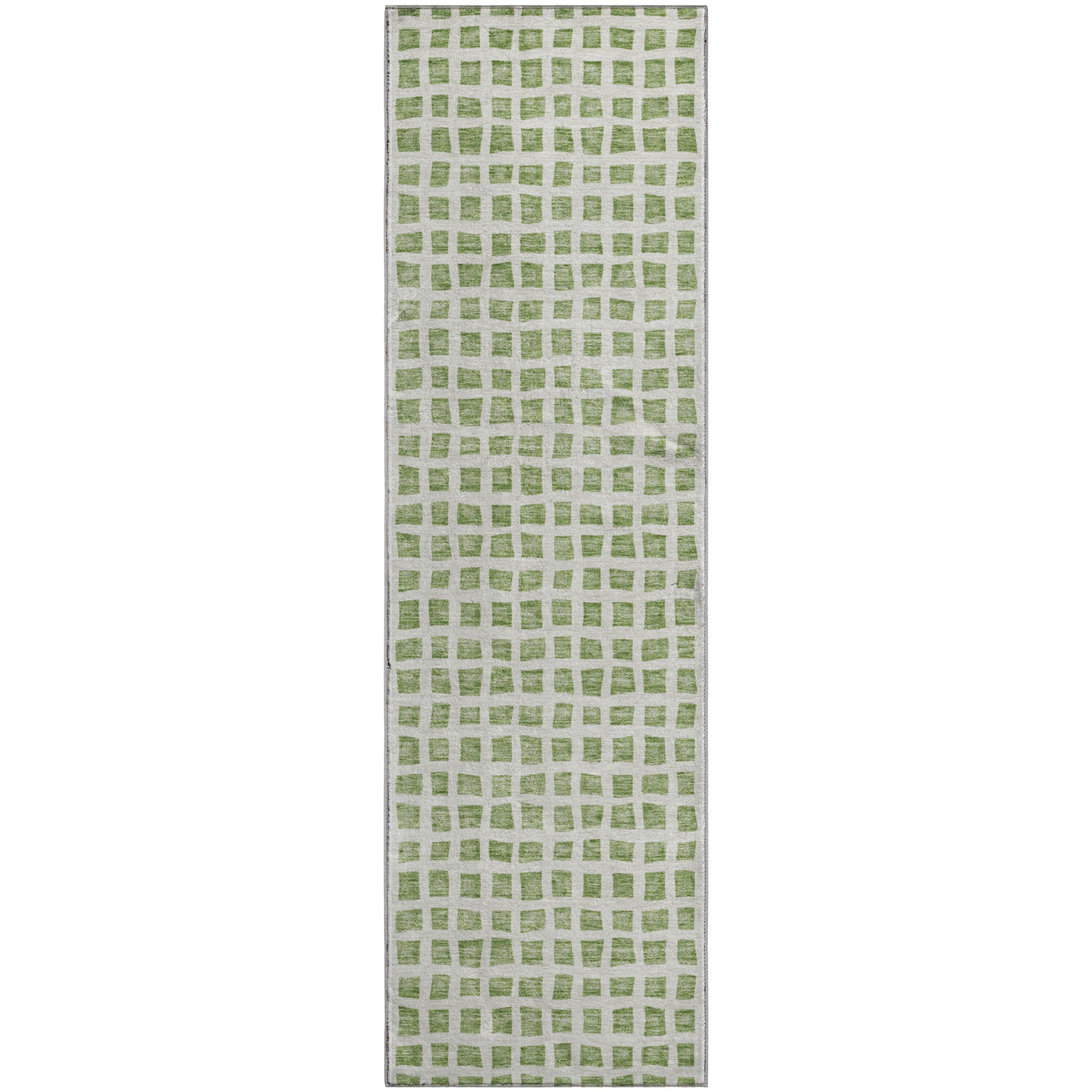 Sintra Machine Washable Transitional Aloe Green Rug 2'3" x 7'6" #shape_Runner