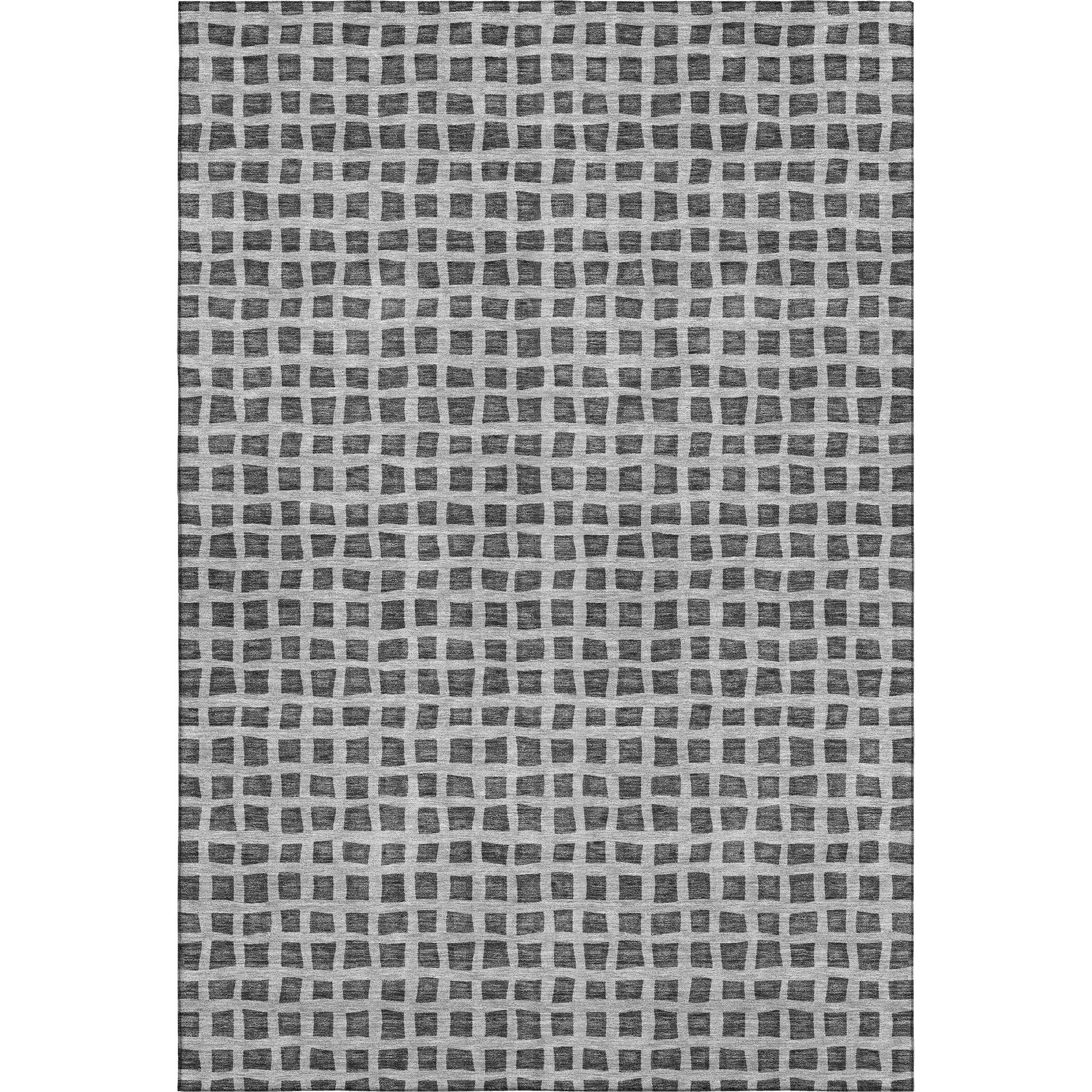 Sintra Machine Washable Transitional Graphite Gray Rug 2'6" x 3'10" #shape_Rectangle