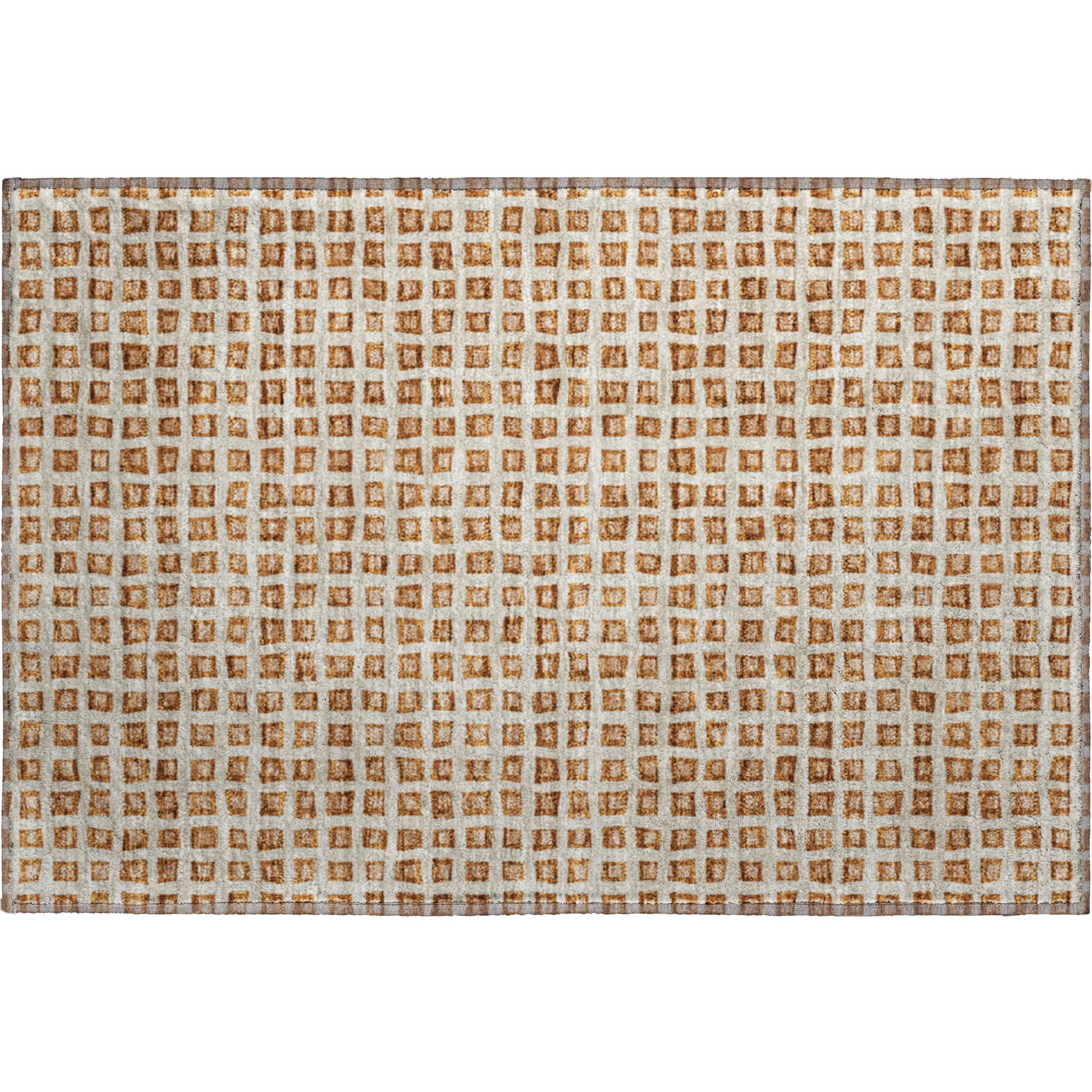 Sintra Machine Washable Transitional Paprika Orange Rug 1'8" x 2'6" #shape_Rectangle