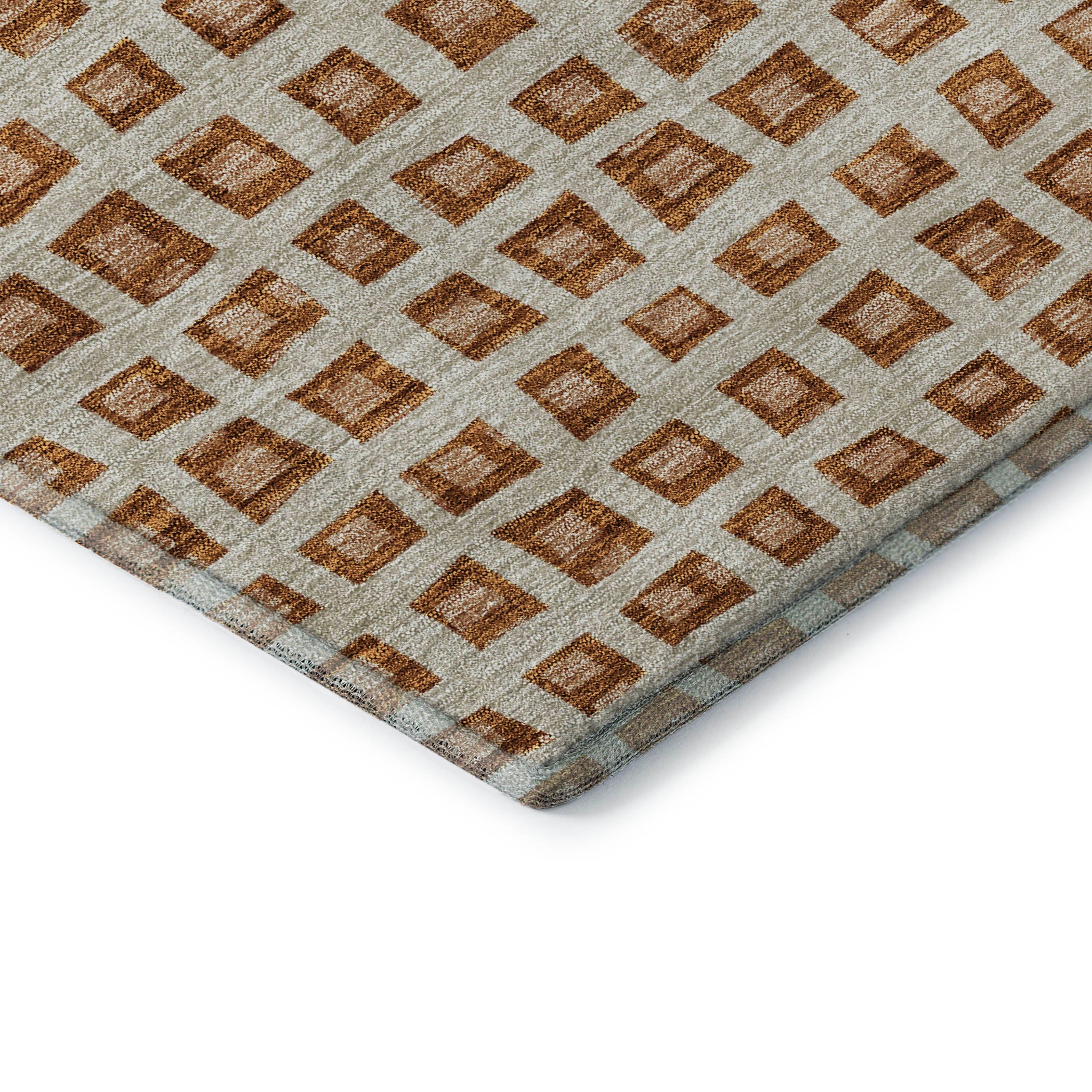 Sintra Machine Washable Transitional Paprika Orange Rug 1'8" x 2'6" #shape_Rectangle
