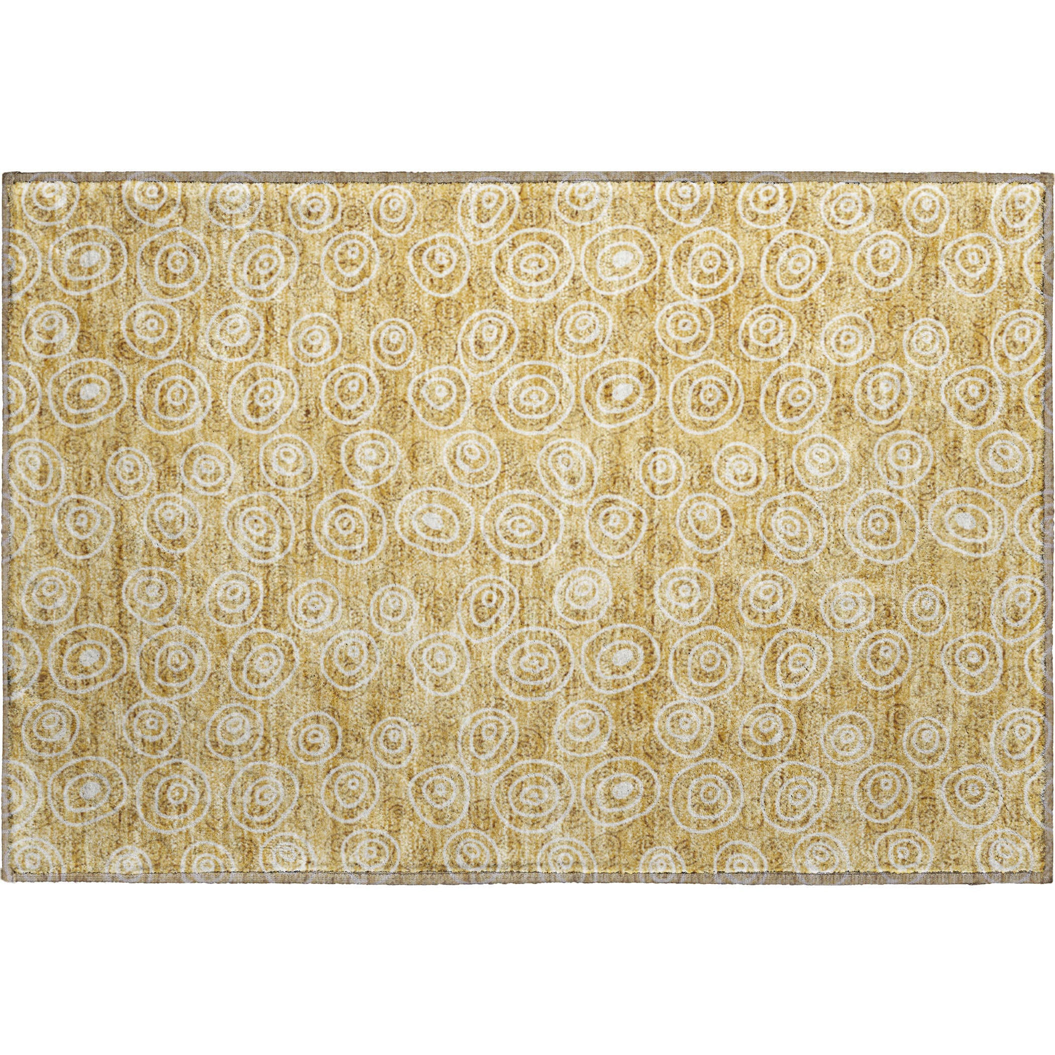 Sintra Machine Washable Transitional Gold Rug 1'8" x 2'6" #shape_Rectangle