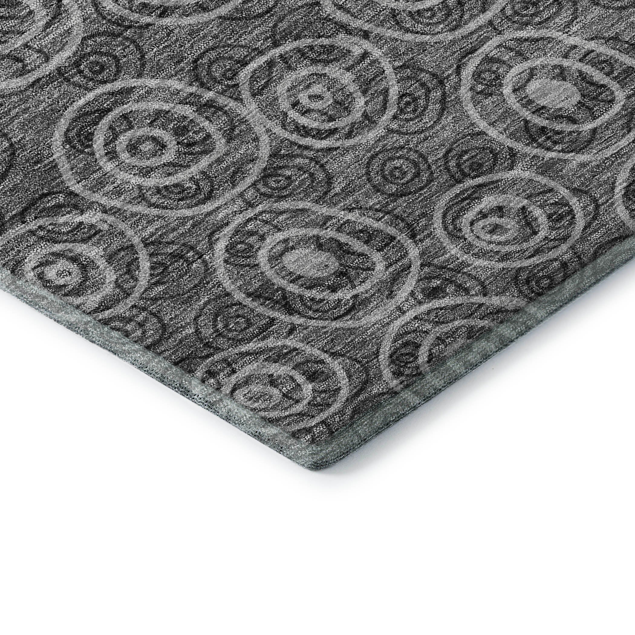 Sintra Machine Washable Transitional Gray Rug 1'8" x 2'6" #shape_Rectangle