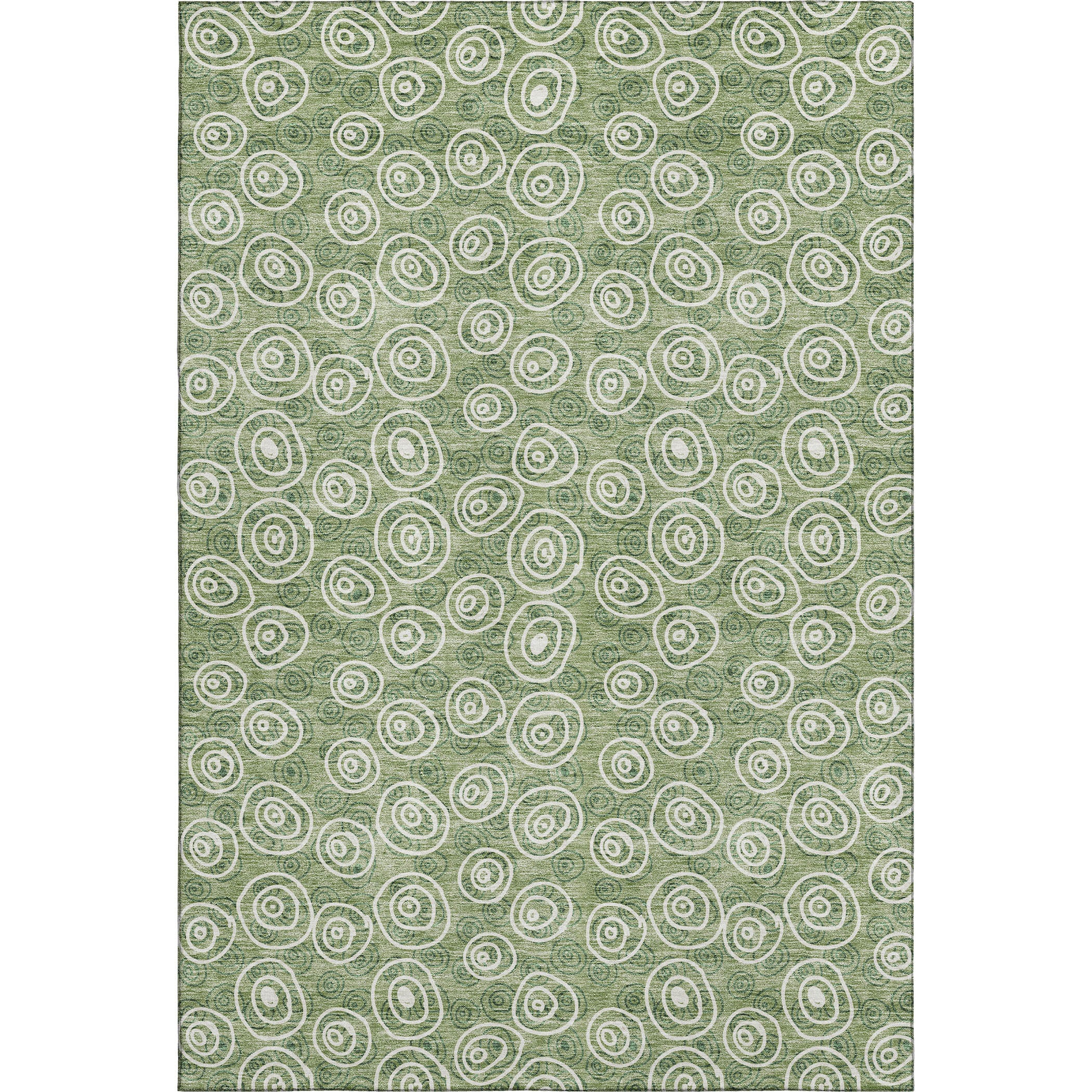 Sintra Machine Washable Transitional Green Rug 2'6" x 3'10" #shape_Rectangle
