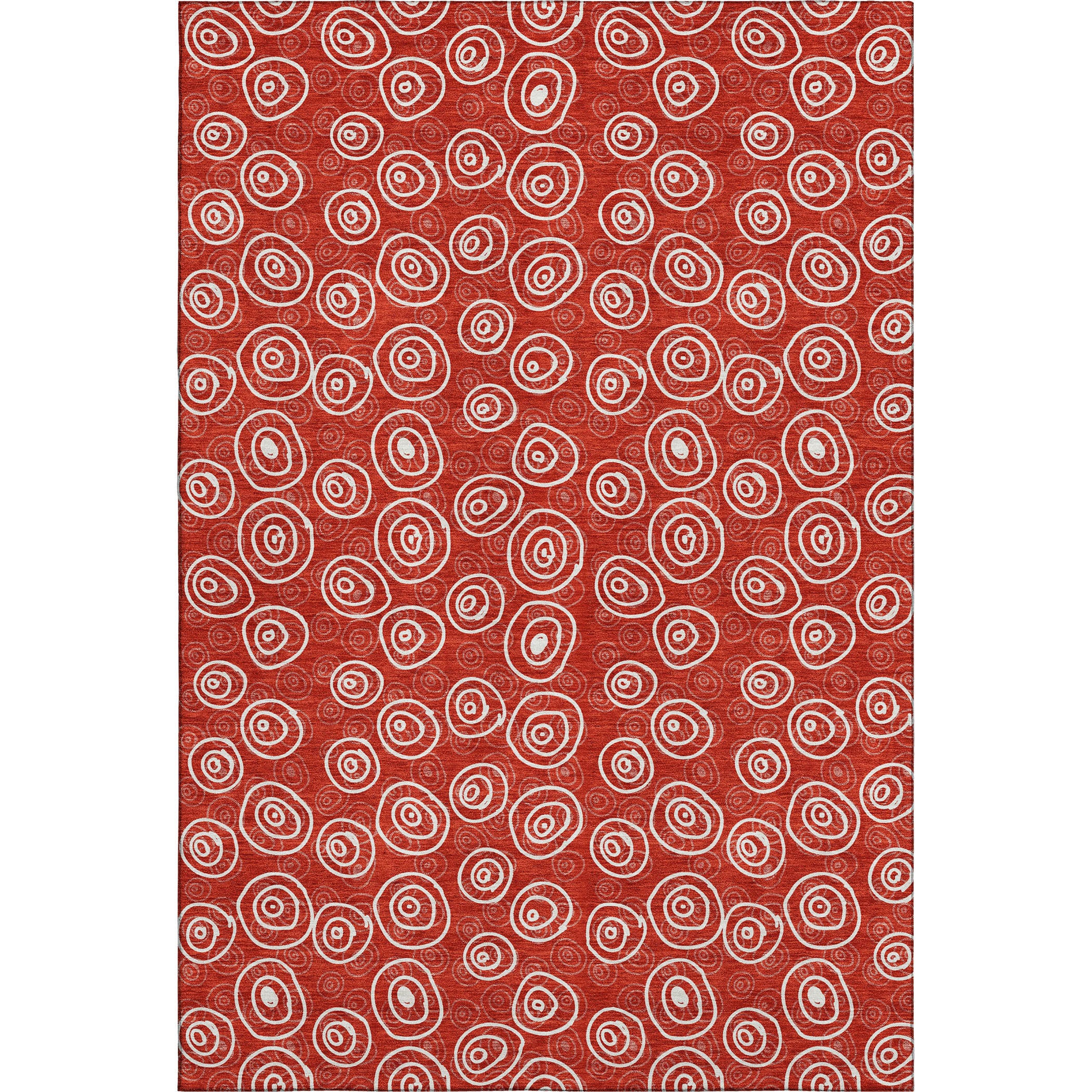 Sintra Machine Washable Transitional Red Rug 2'6" x 3'10" #shape_Rectangle