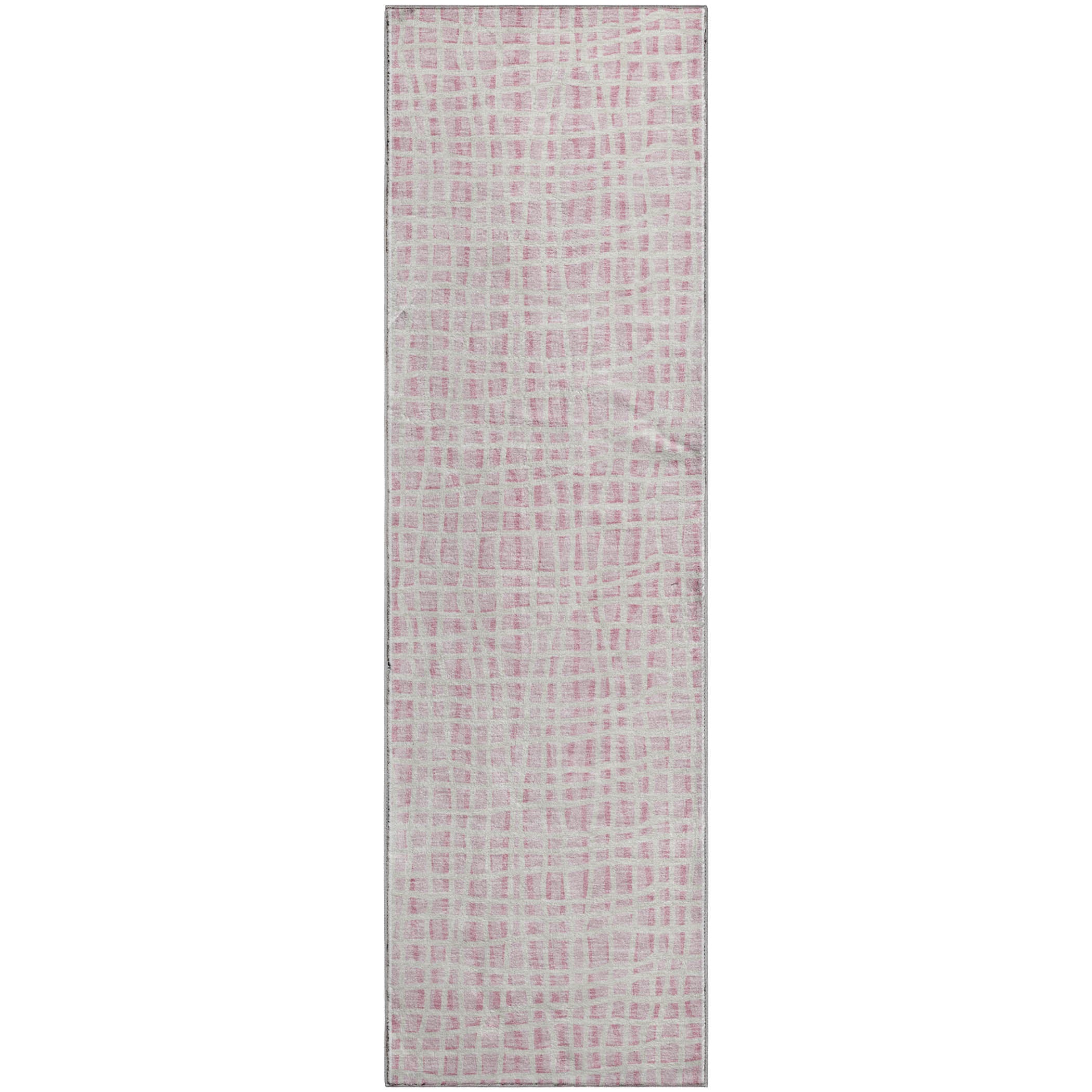 Mostar Machine Washable Transitional Pink Rug 2'3" x 7'6" #shape_Runner