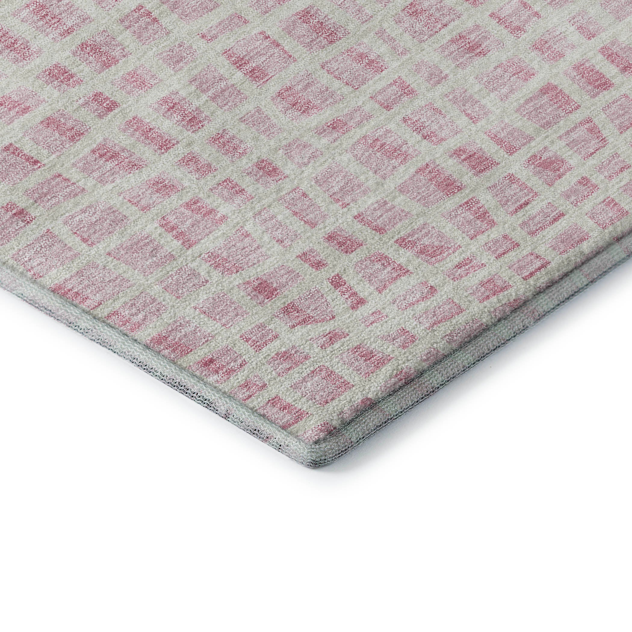 Mostar Machine Washable Transitional Pink Rug 1'8" x 2'6" #shape_Rectangle