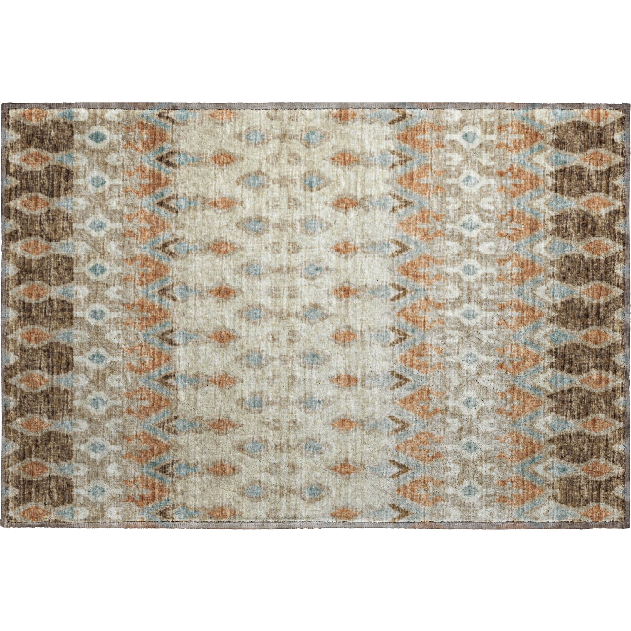 Salzburg Machine Washable Transitional Canyon Multi Rug 1'8" x 2'6" #shape_Rectangle