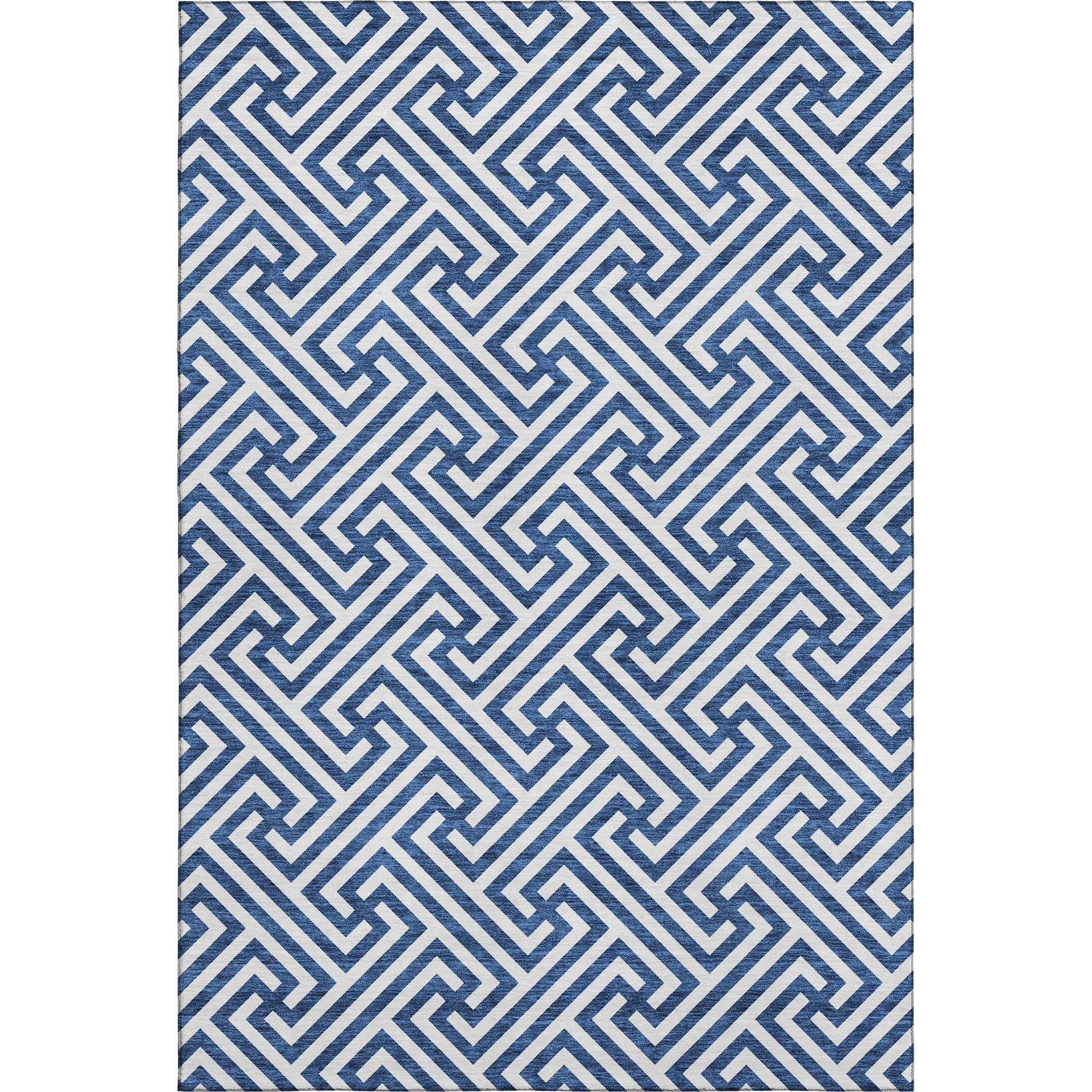 Chiang Mai Machine Washable Transitional Blue Rug 2'6" x 3'10" #shape_Rectangle