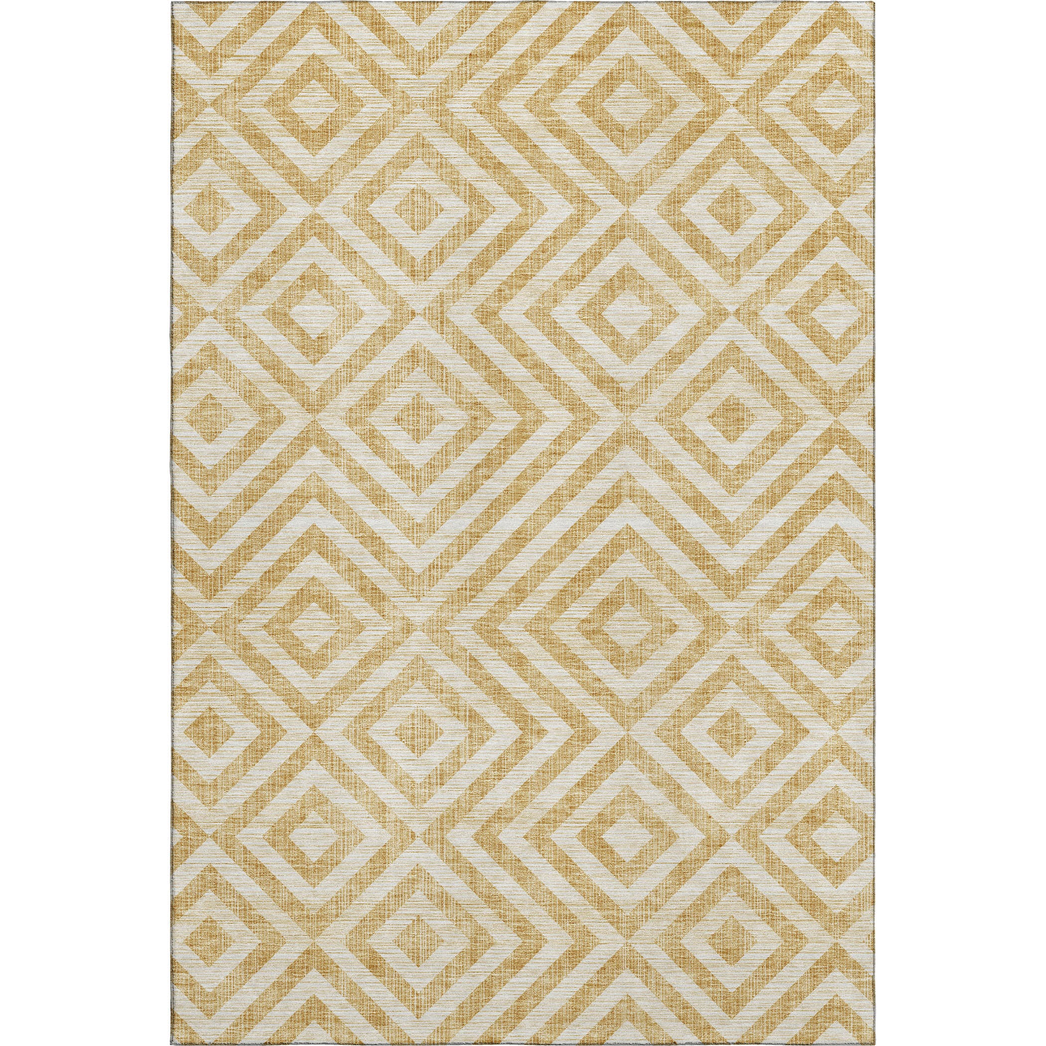 Kathmandu Machine Washable Transitional Gold Rug 2'6" x 3'10" #shape_Rectangle