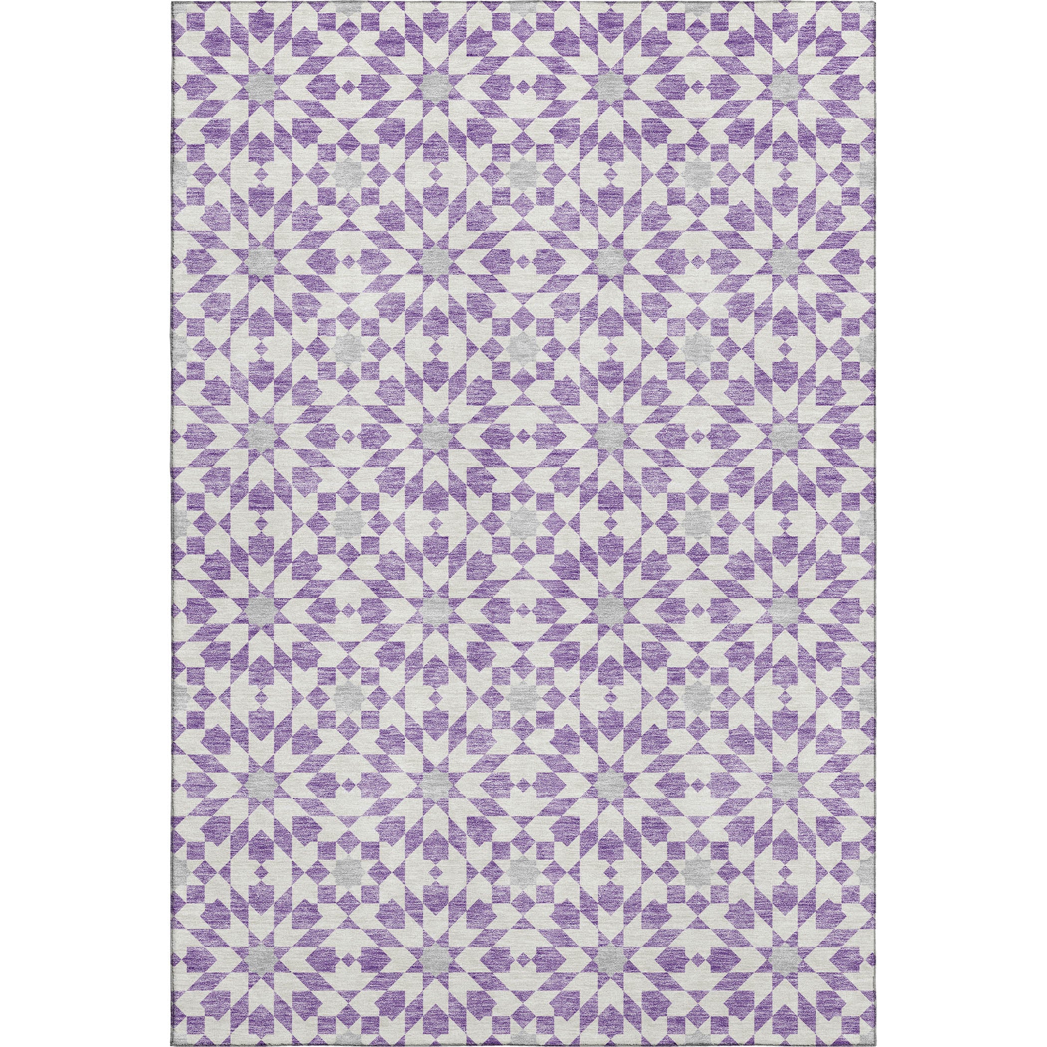 Queenstown Machine Washable Transitional Lavender Purple Rug 2'6" x 3'10" #shape_Rectangle