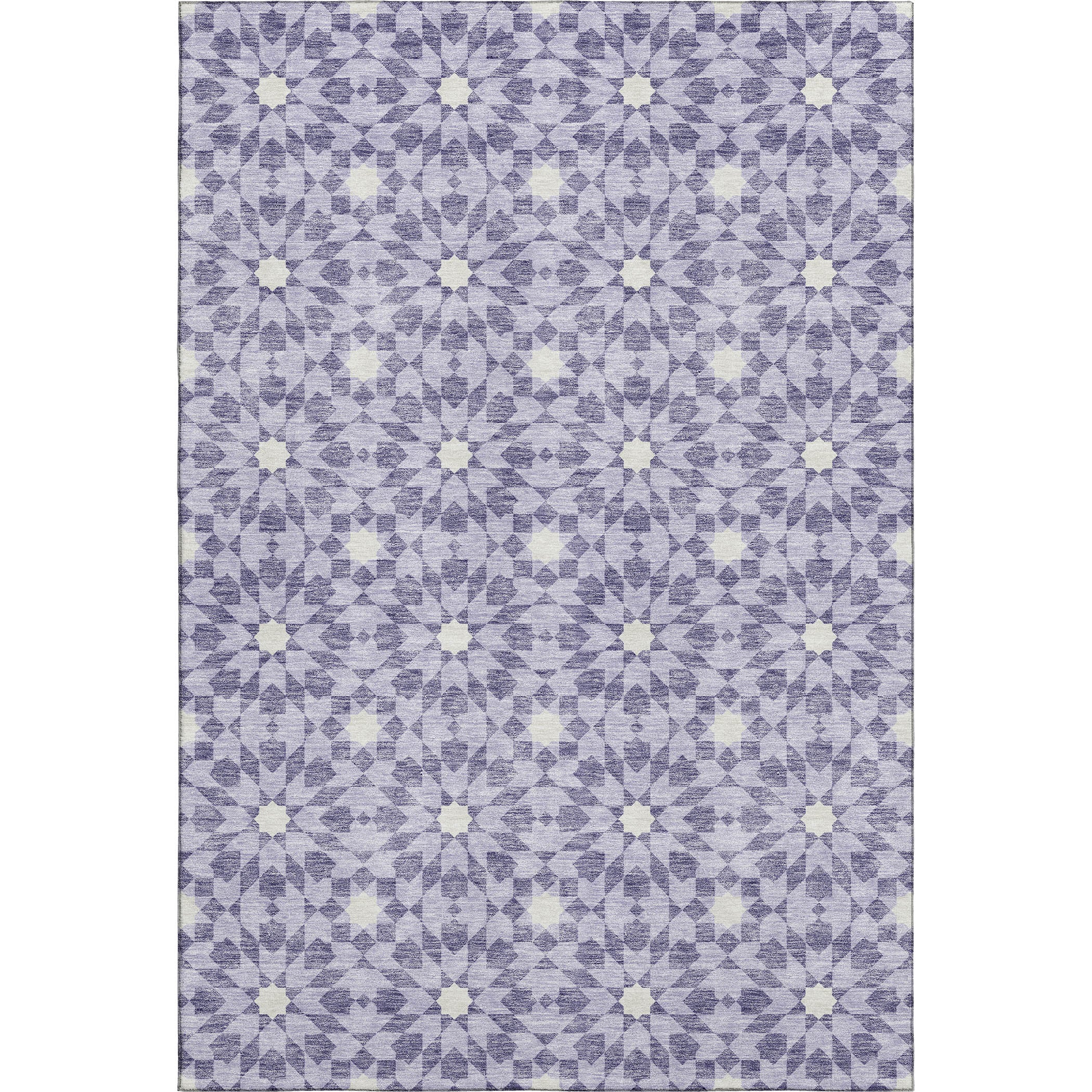 Queenstown Machine Washable Transitional Lilac Purple Rug 2'6" x 3'10" #shape_Rectangle