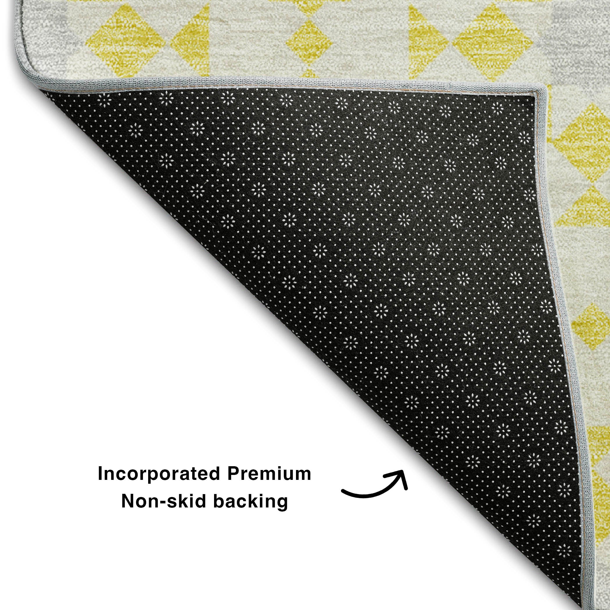 Queenstown Machine Washable Transitional Yellow Gold Rug 1'8" x 2'6" #shape_Rectangle