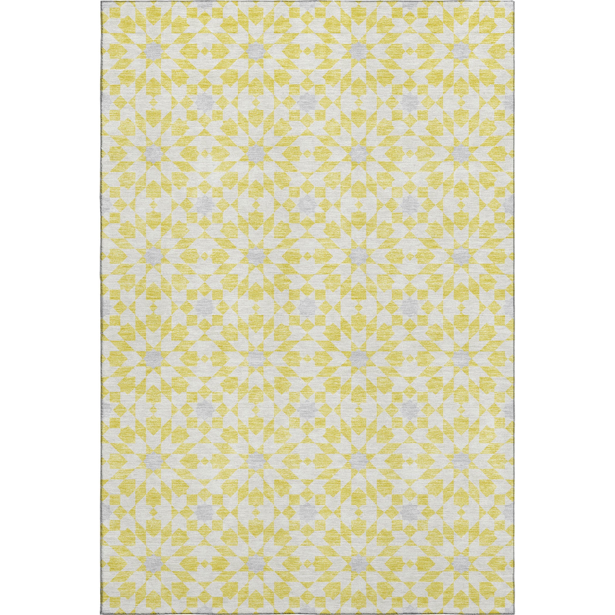 Queenstown Machine Washable Transitional Yellow Gold Rug 2'6" x 3'10" #shape_Rectangle