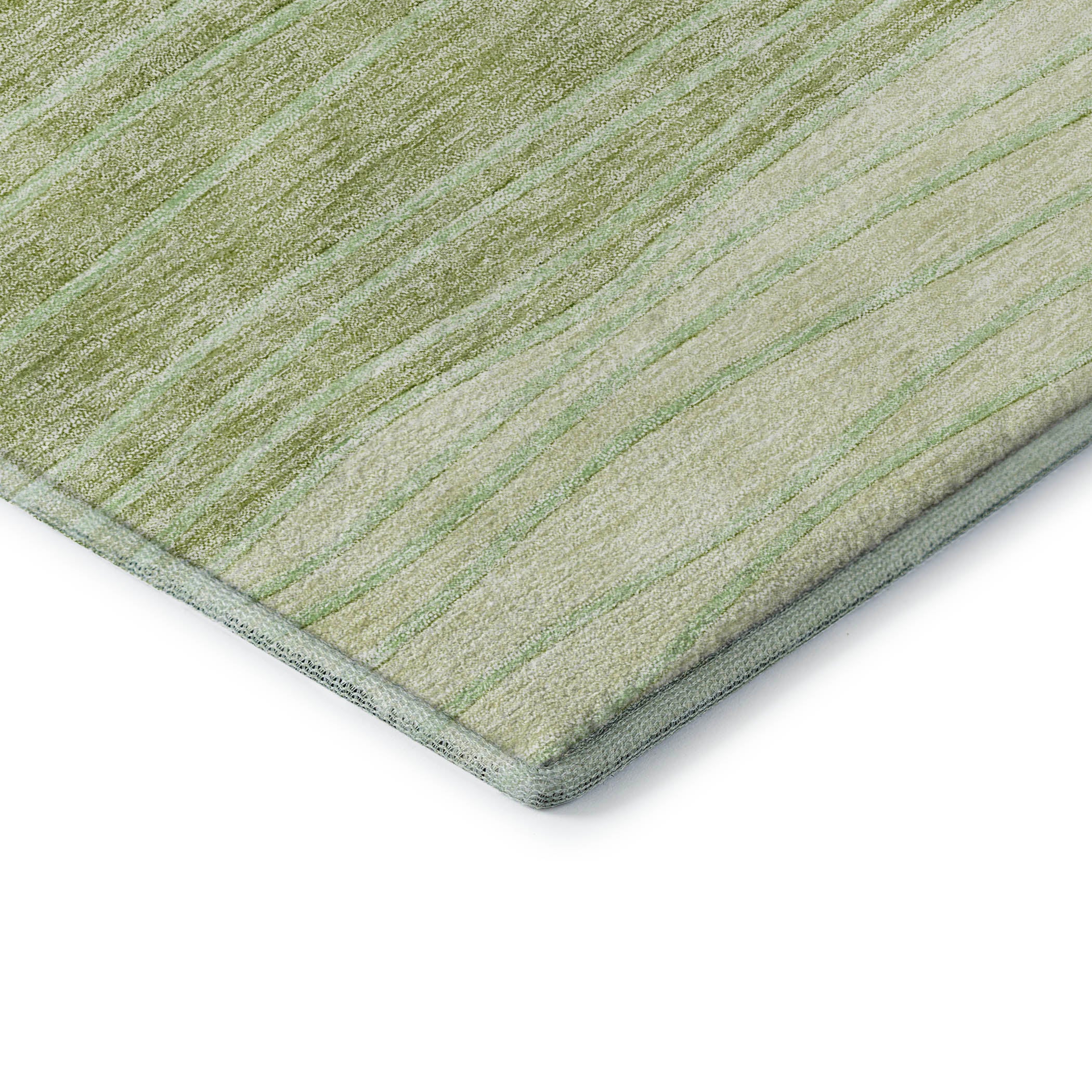 Seoul Machine Washable Transitional Aloe Green Rug 1'8" x 2'6" #shape_Rectangle