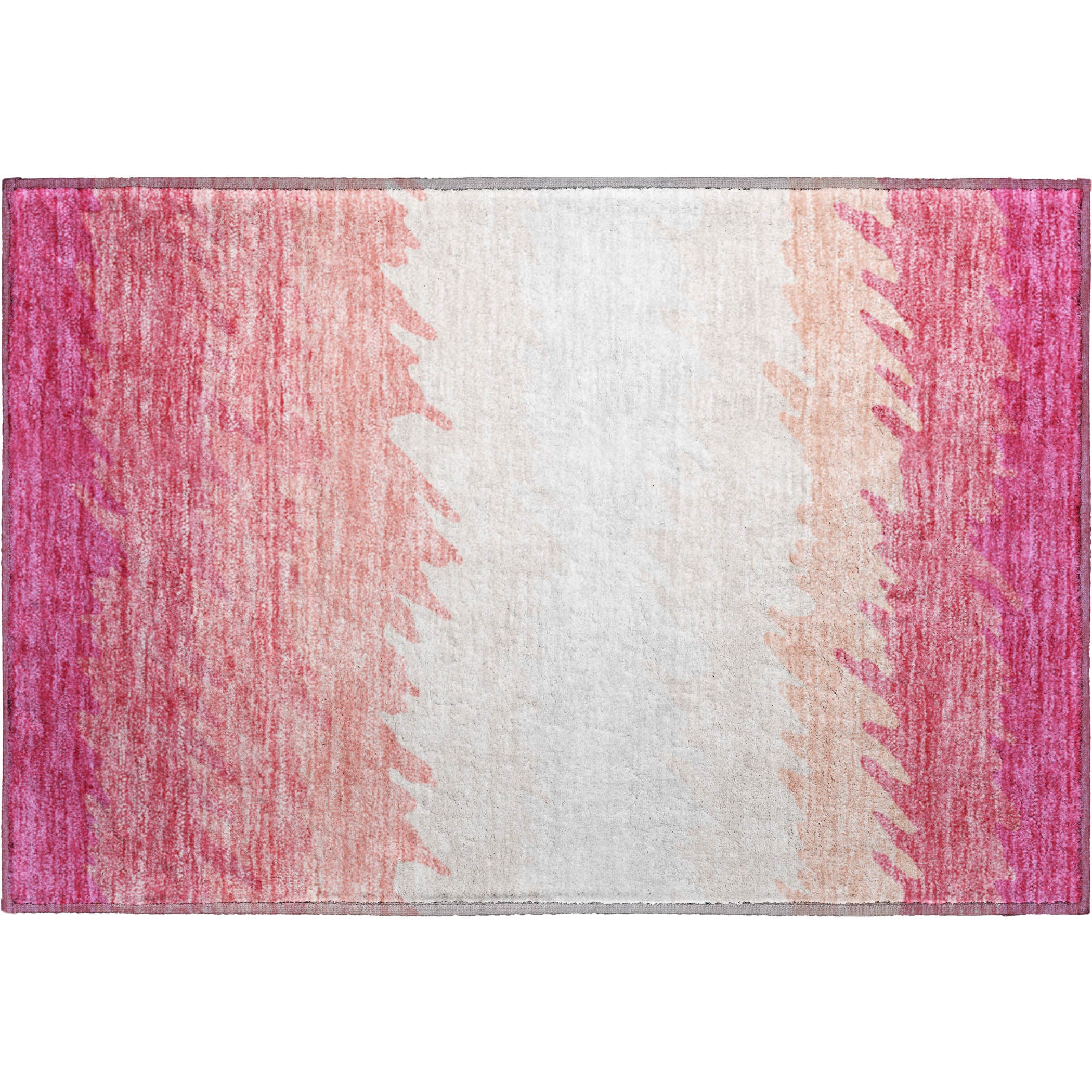 Tallinn Machine Washable Transitional Blush Pink Rug 1'8" x 2'6" #shape_Rectangle