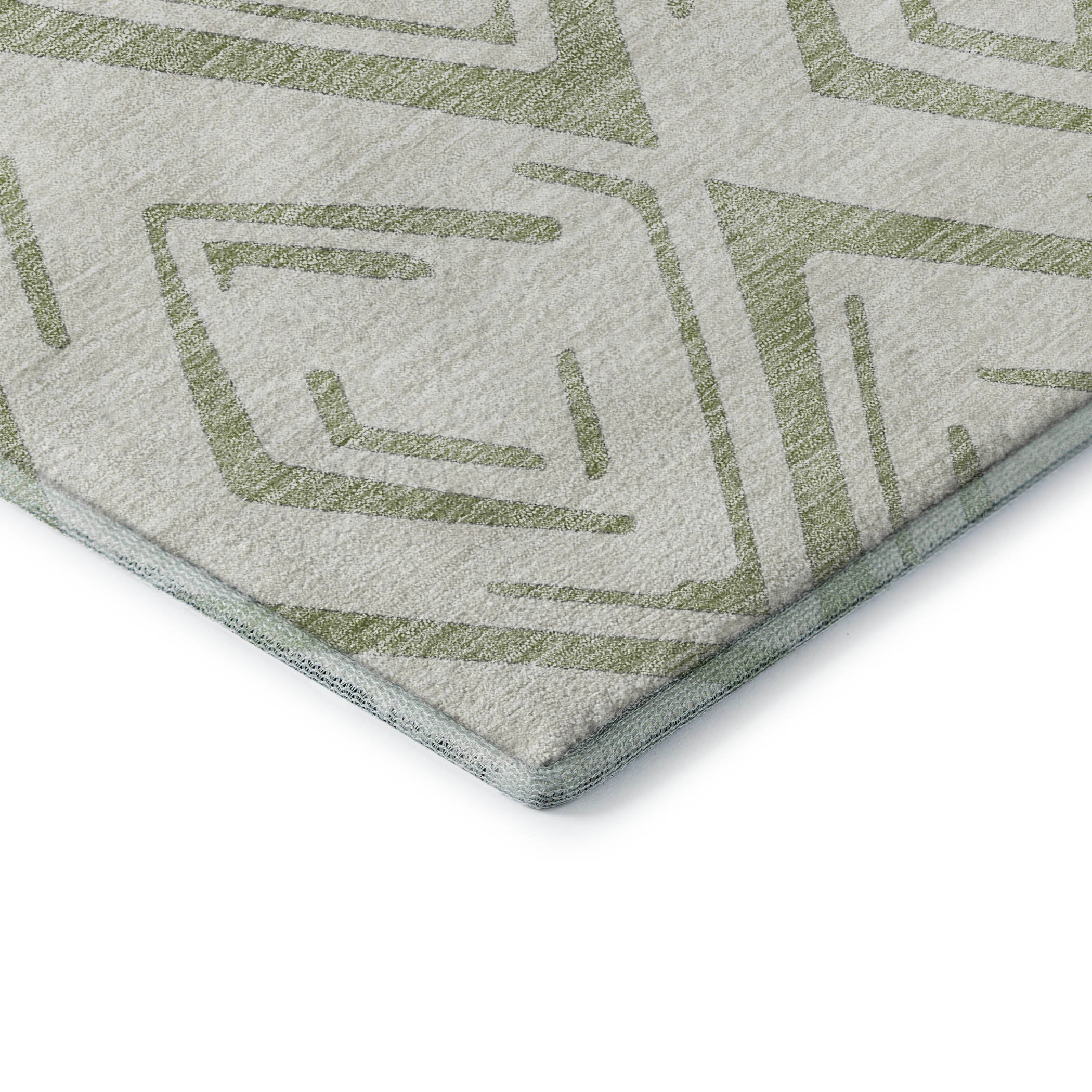 Salzburg Machine Washable Transitional Aloe Green Rug 1'8" x 2'6" #shape_Rectangle