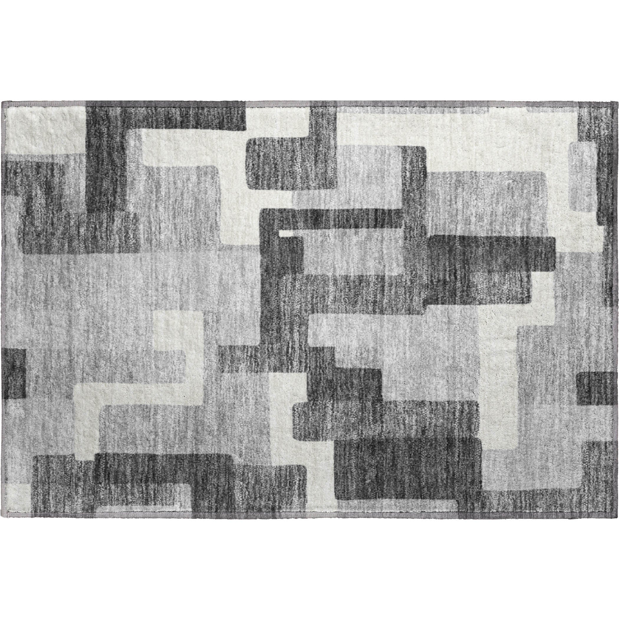 Marrakech Machine Washable Transitional Gray Rug 1'8" x 2'6" #shape_Rectangle