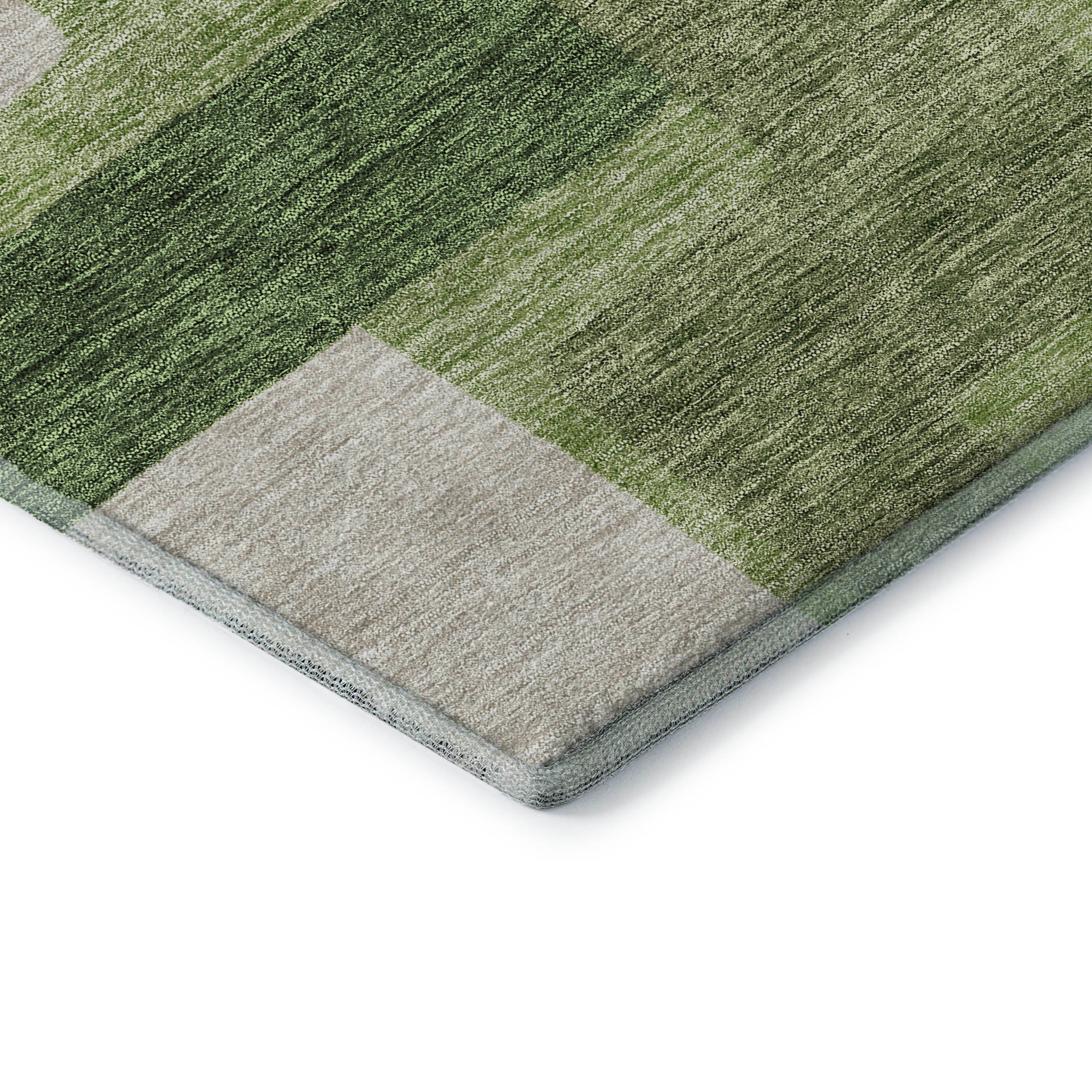 Marrakech Machine Washable Transitional Green Rug 1'8" x 2'6" #shape_Rectangle