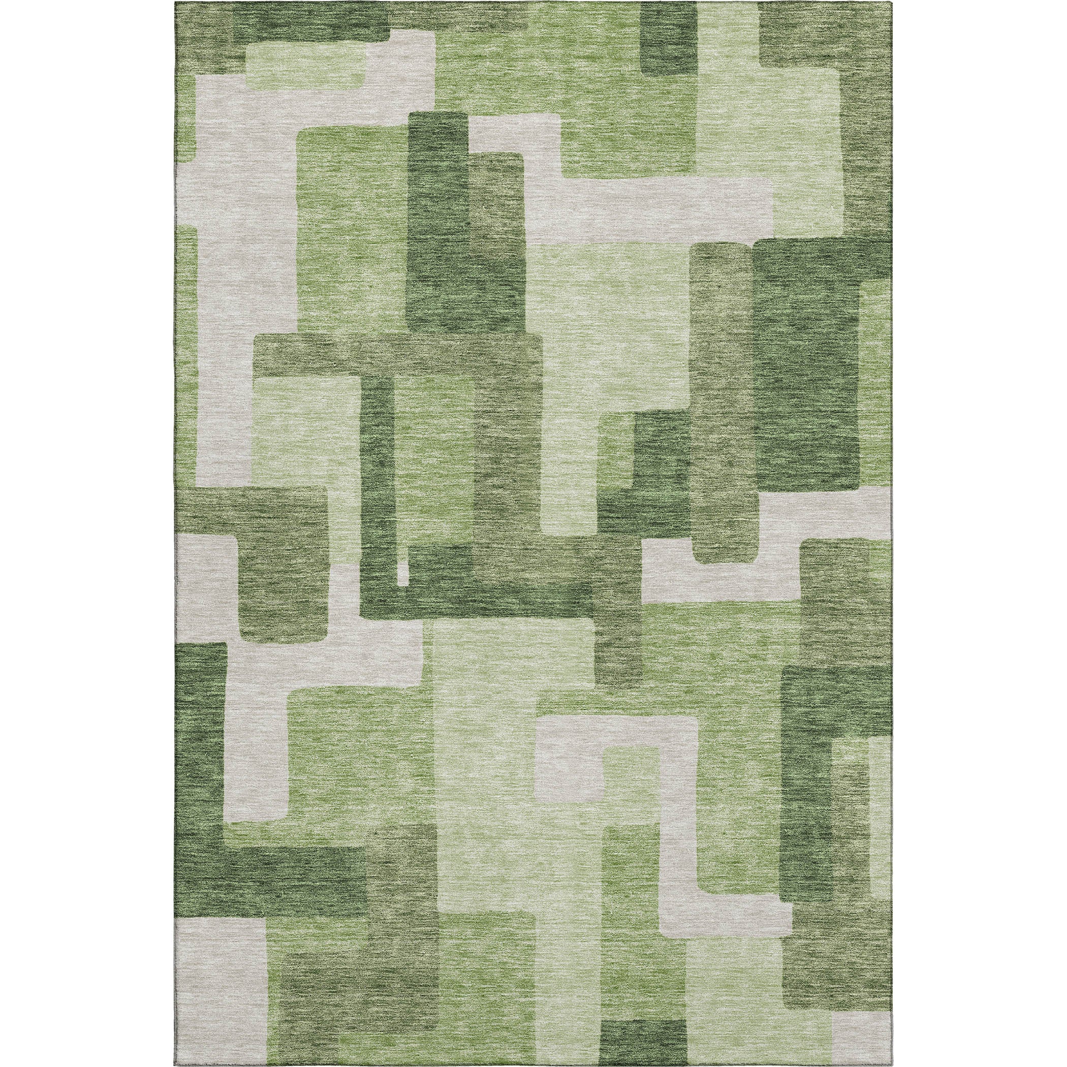 Marrakech Machine Washable Transitional Green Rug 2'6" x 3'10" #shape_Rectangle