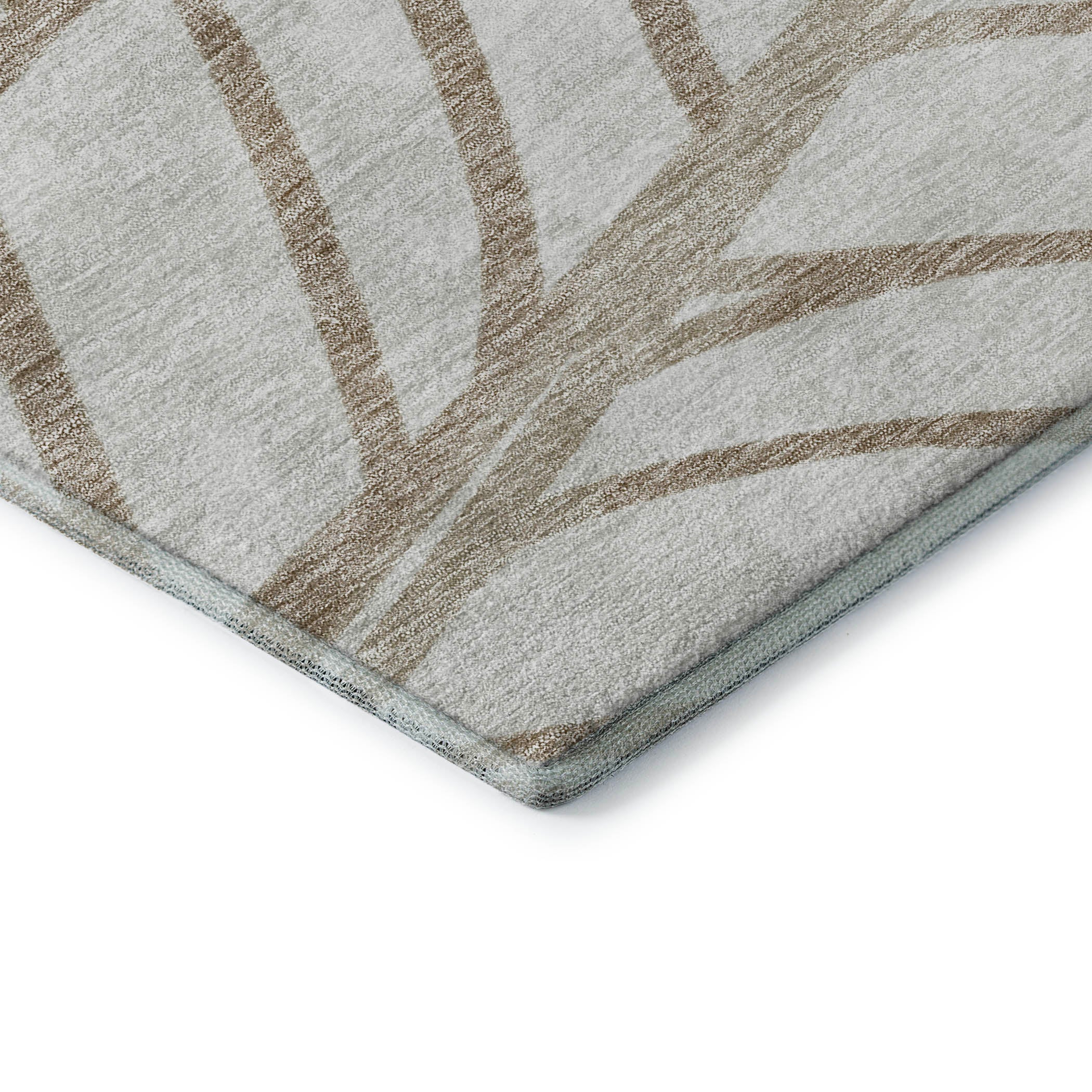 Ghent Machine Washable Transitional Beige Brown Rug 1'8" x 2'6" #shape_Rectangle