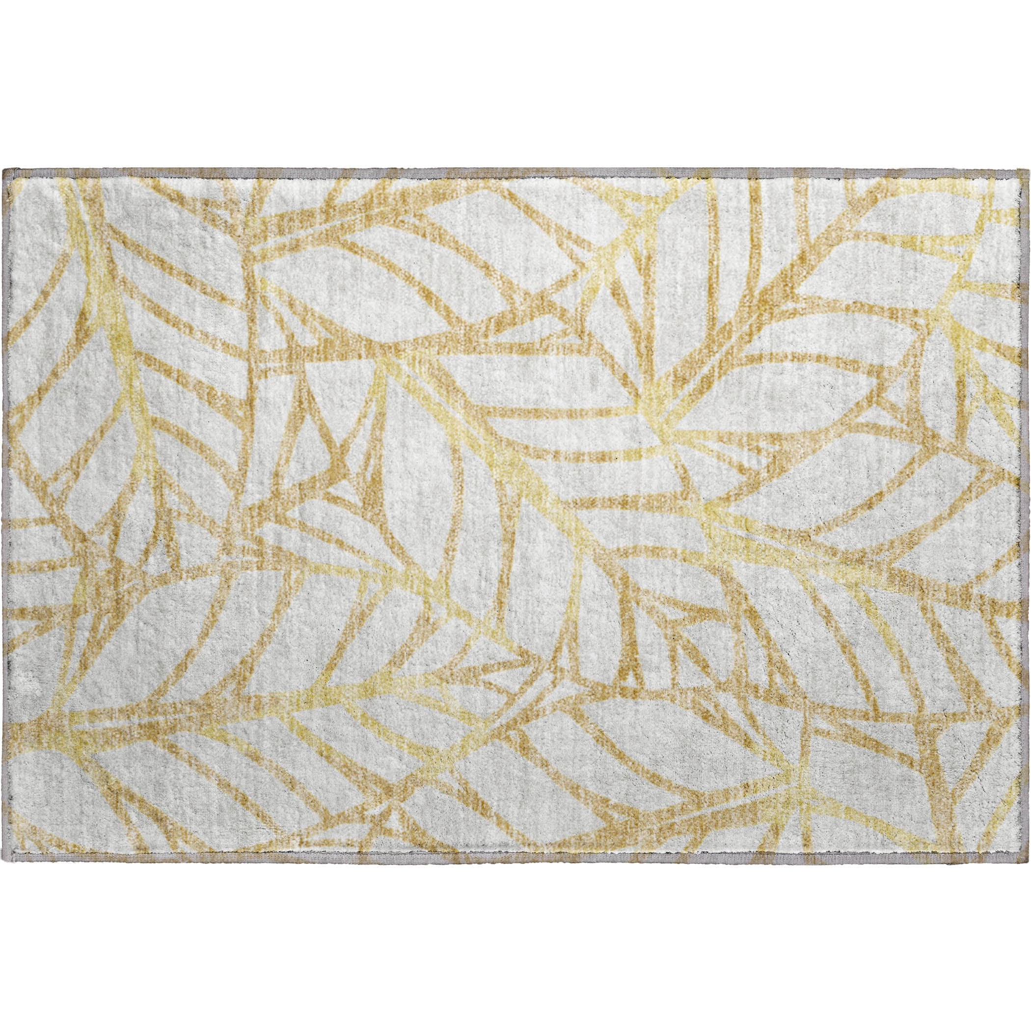 Ghent Machine Washable Transitional Gold Rug 1'8" x 2'6" #shape_Rectangle