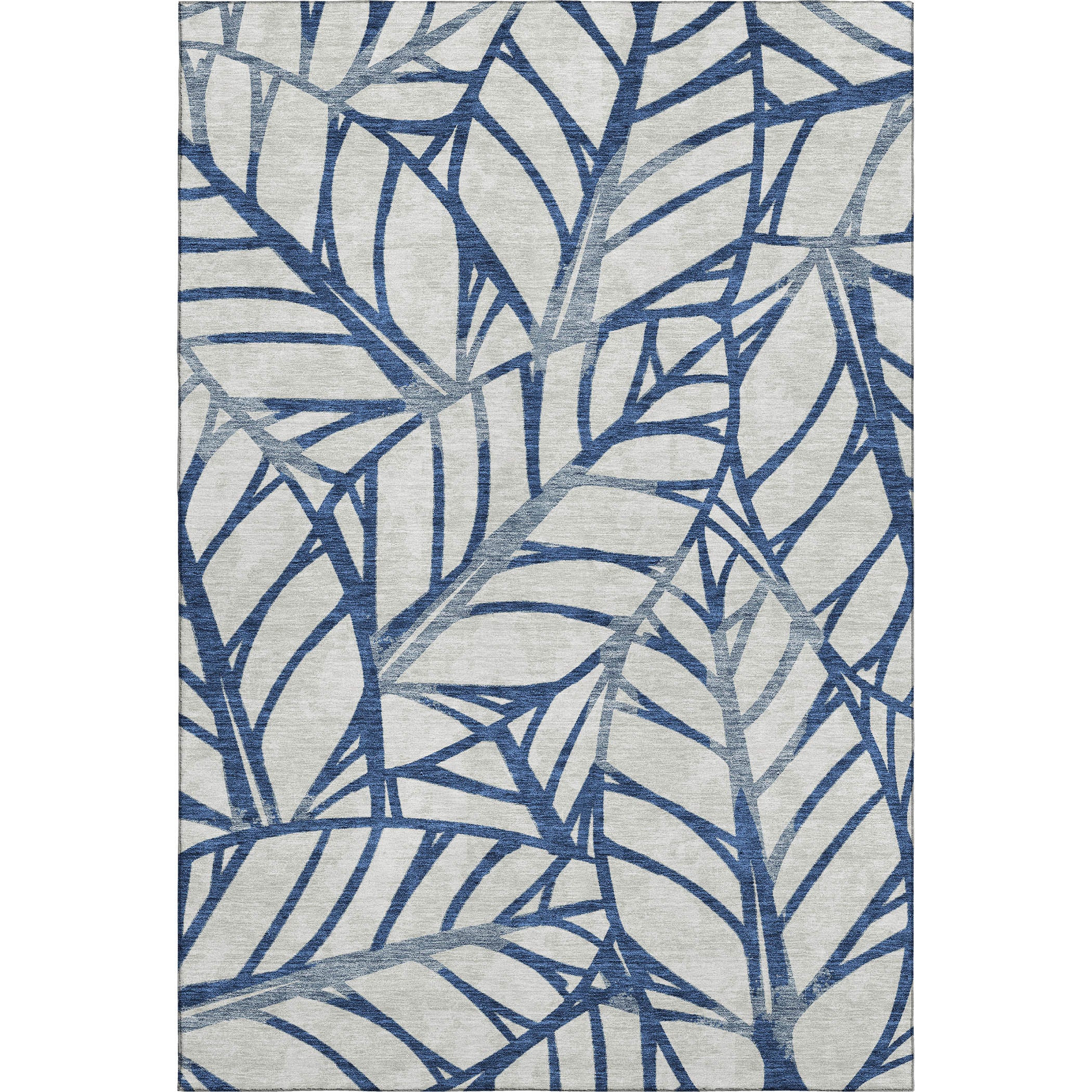 Ghent Machine Washable Transitional Navy Blue Rug 2'6" x 3'10" #shape_Rectangle