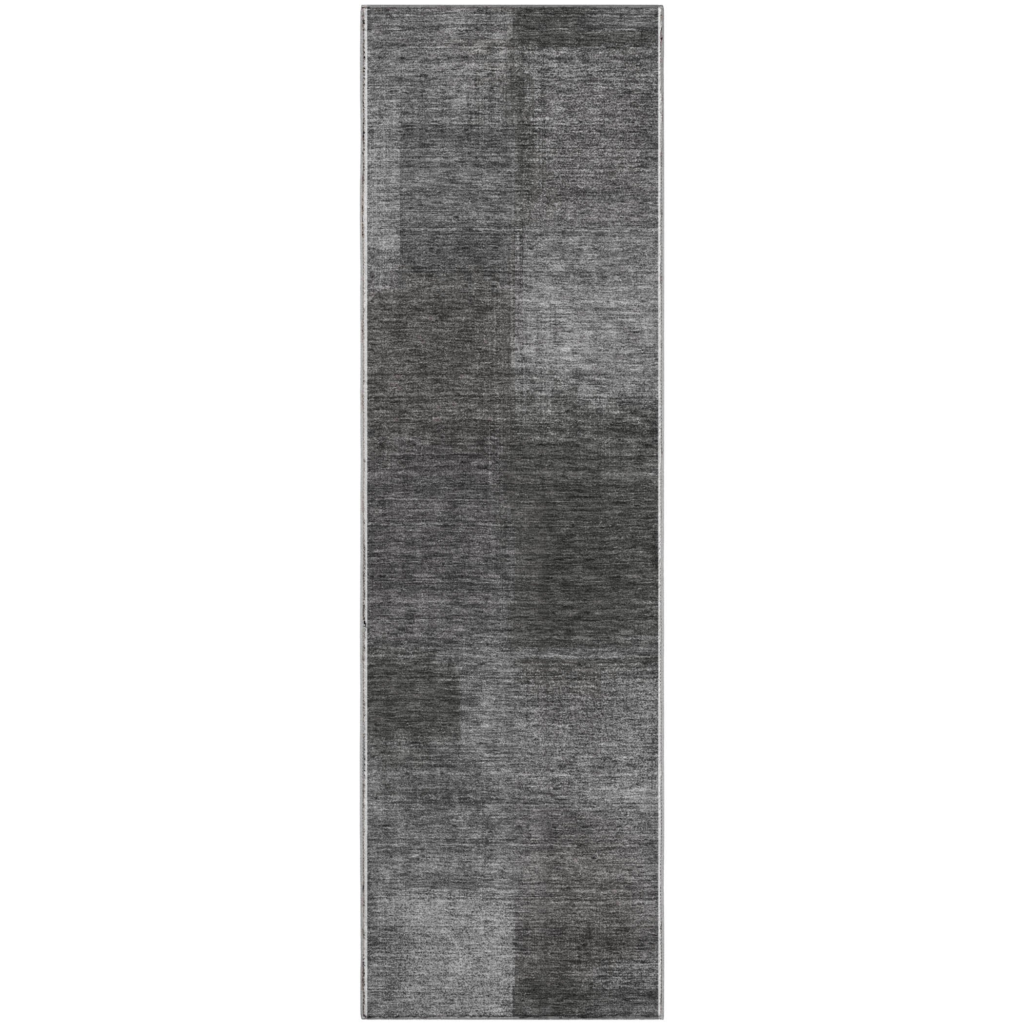 Lisbon Machine Washable Transitional Gray Rug 2'3" x 7'6" #shape_Runner