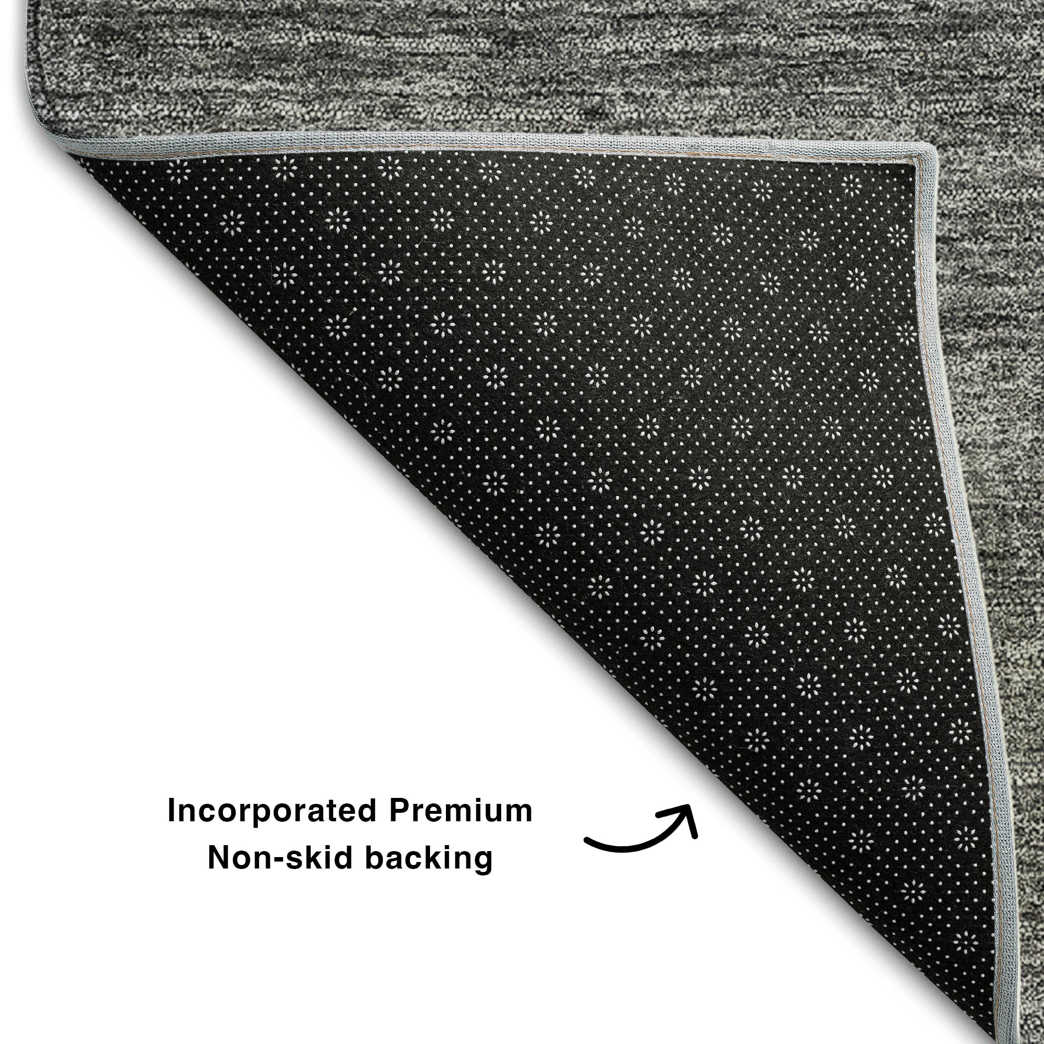 Lisbon Machine Washable Transitional Gray Rug 1'8" x 2'6" #shape_Rectangle