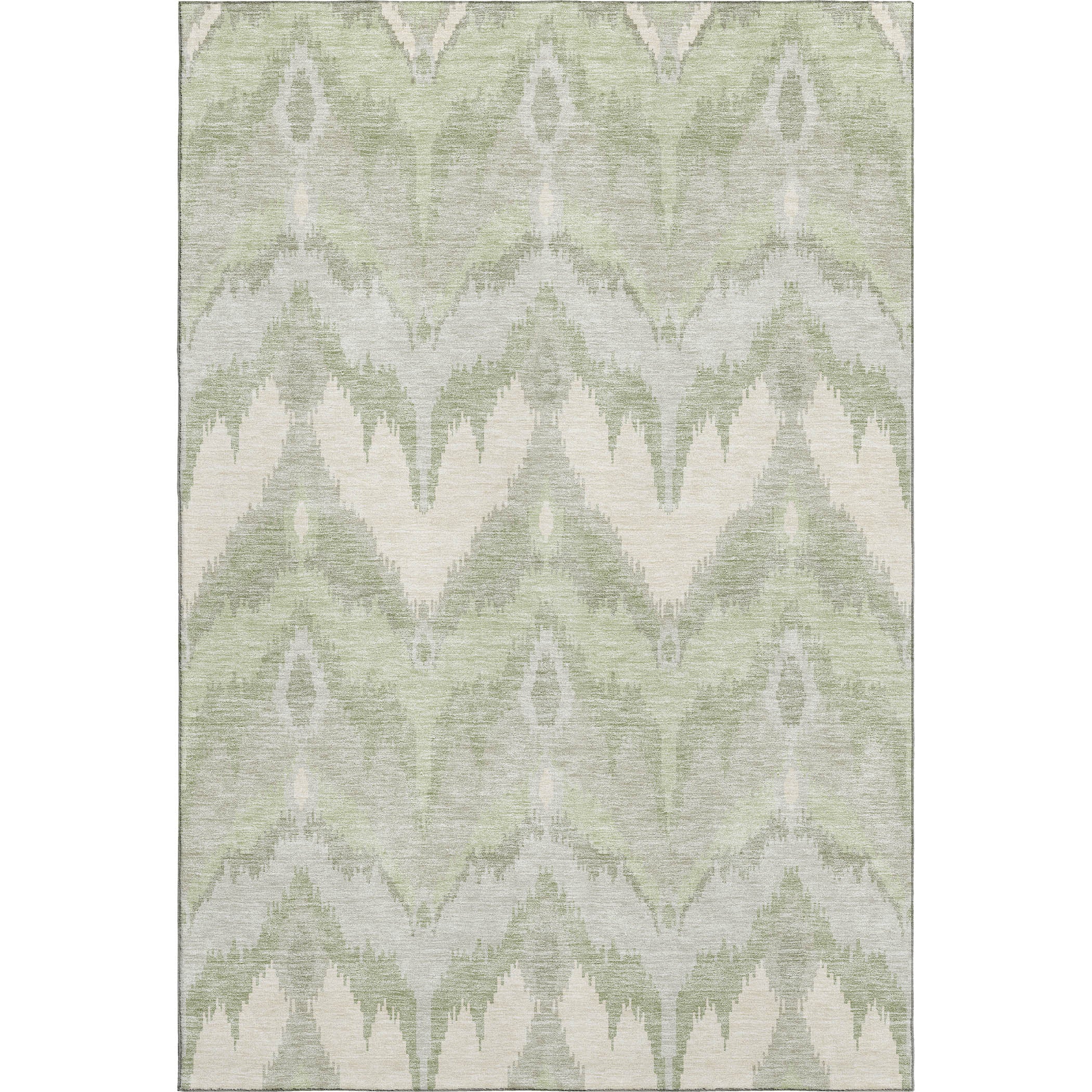 Havana Machine Washable Transitional Aloe Green Rug 2'6" x 3'10" #shape_Rectangle