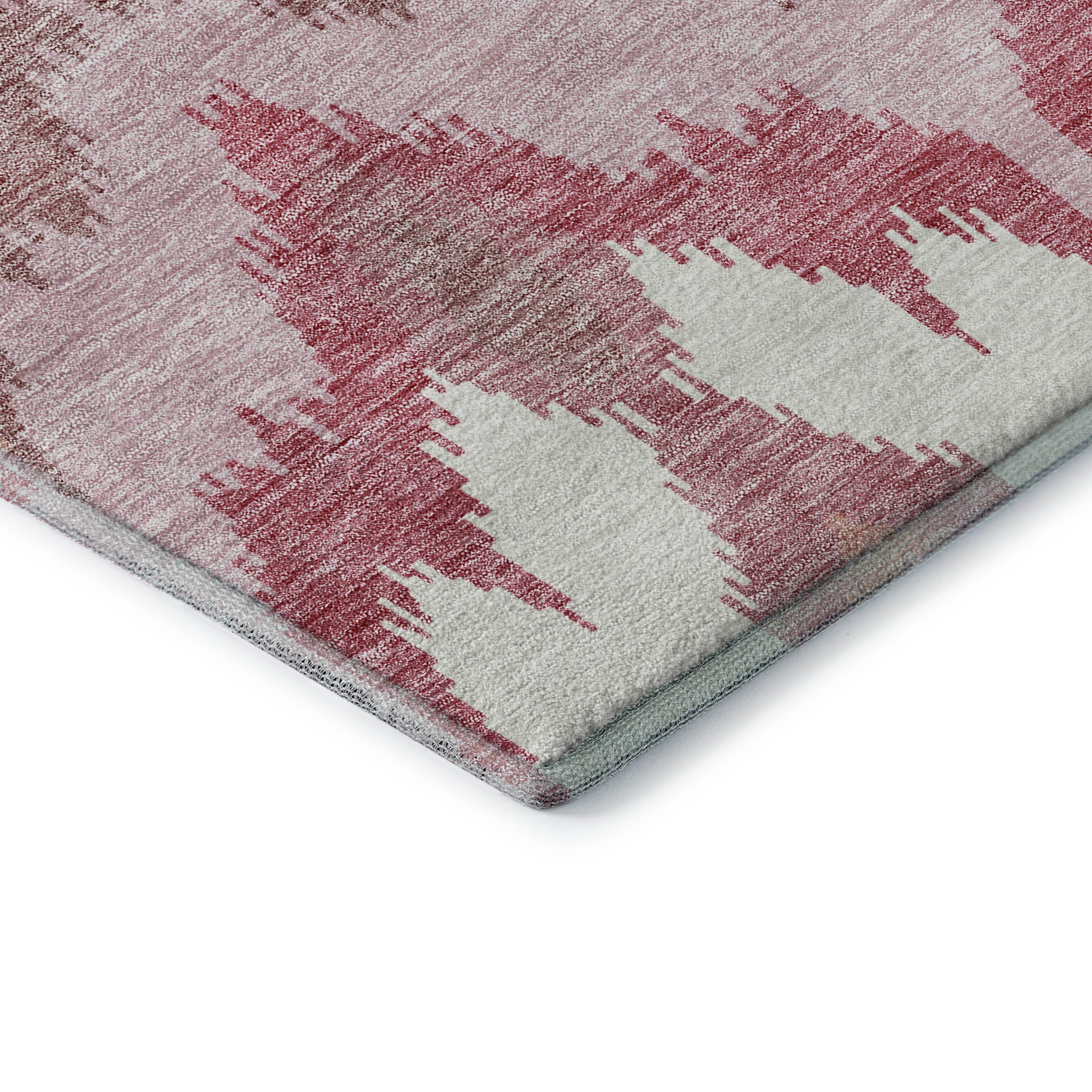 Havana Machine Washable Transitional Blush Pink Rug 1'8" x 2'6" #shape_Rectangle
