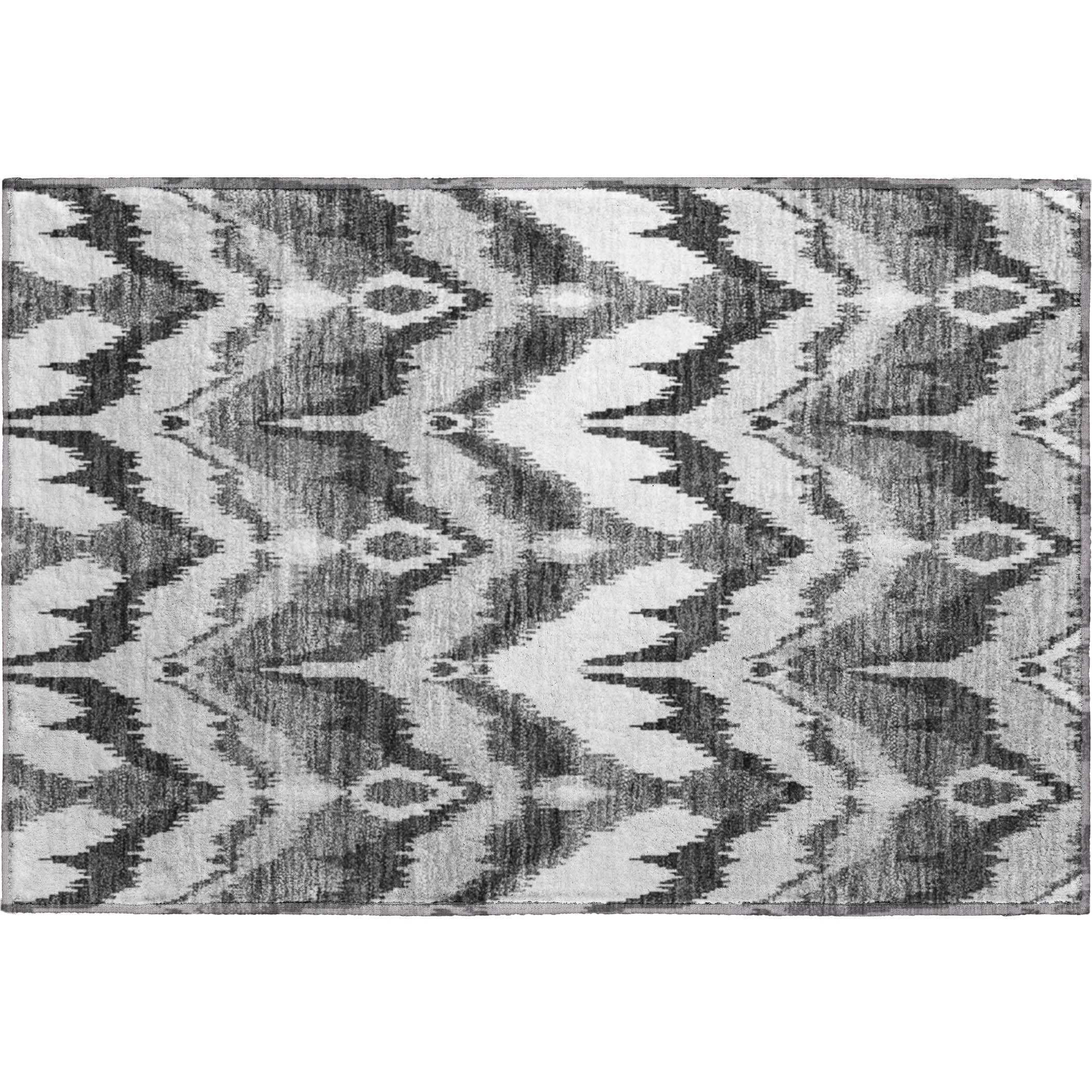 Havana Machine Washable Transitional Gray Rug 1'8" x 2'6" #shape_Rectangle
