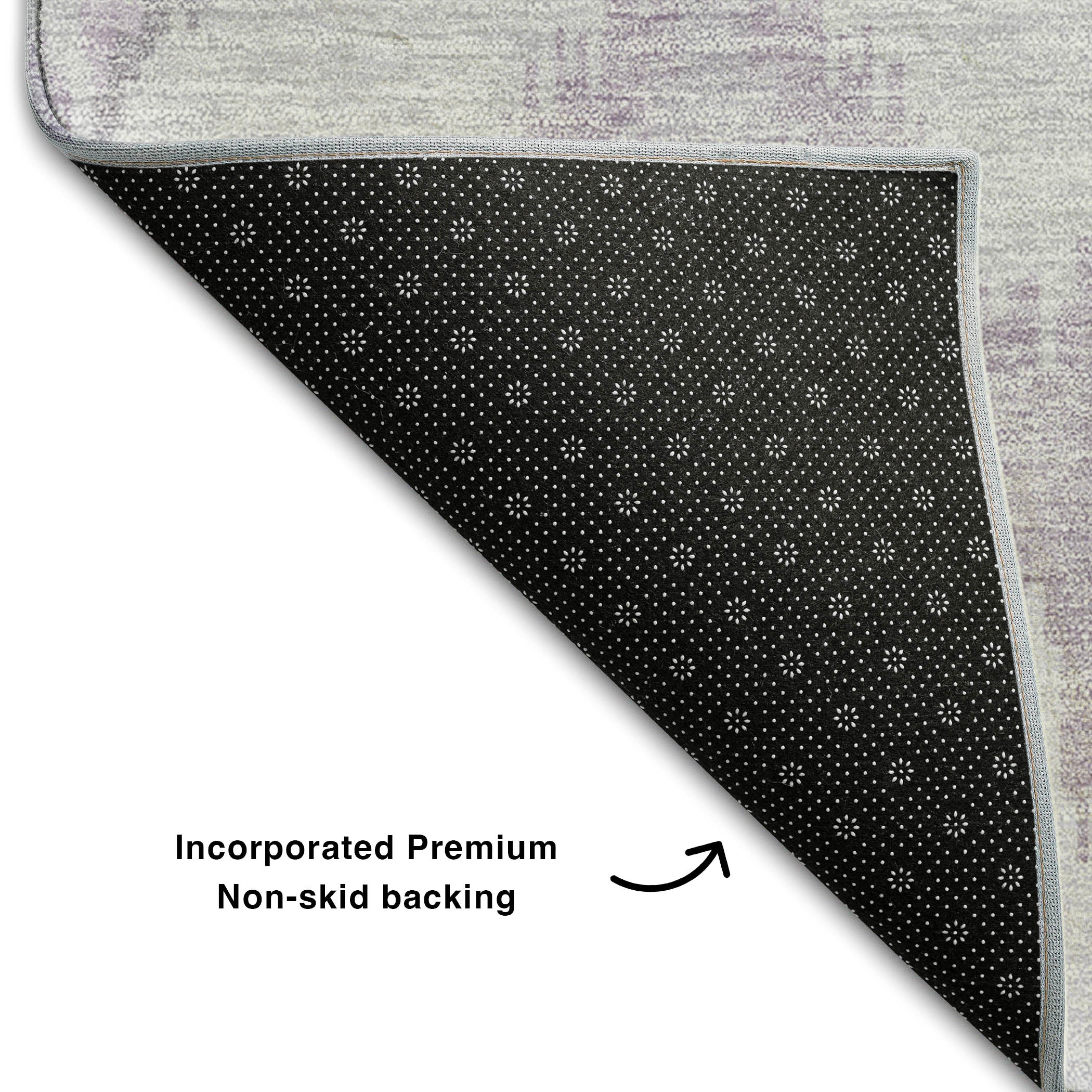 Havana Machine Washable Transitional Lavender Purple Rug 1'8" x 2'6" #shape_Rectangle